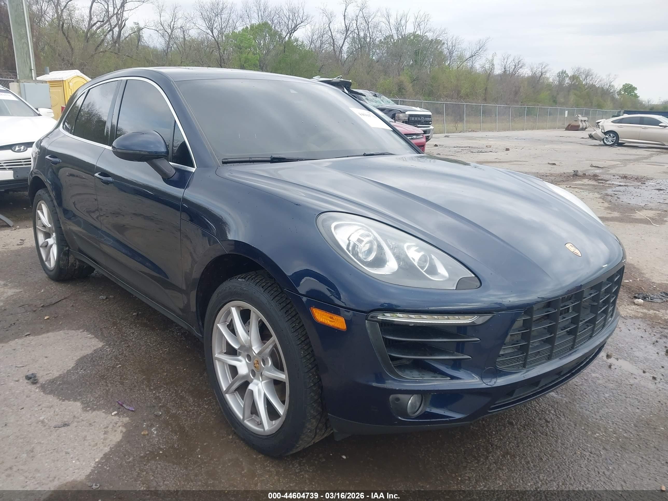 2015 Porsche Macan S, VIN WP1AB2A58FLB61657 — Water / flood