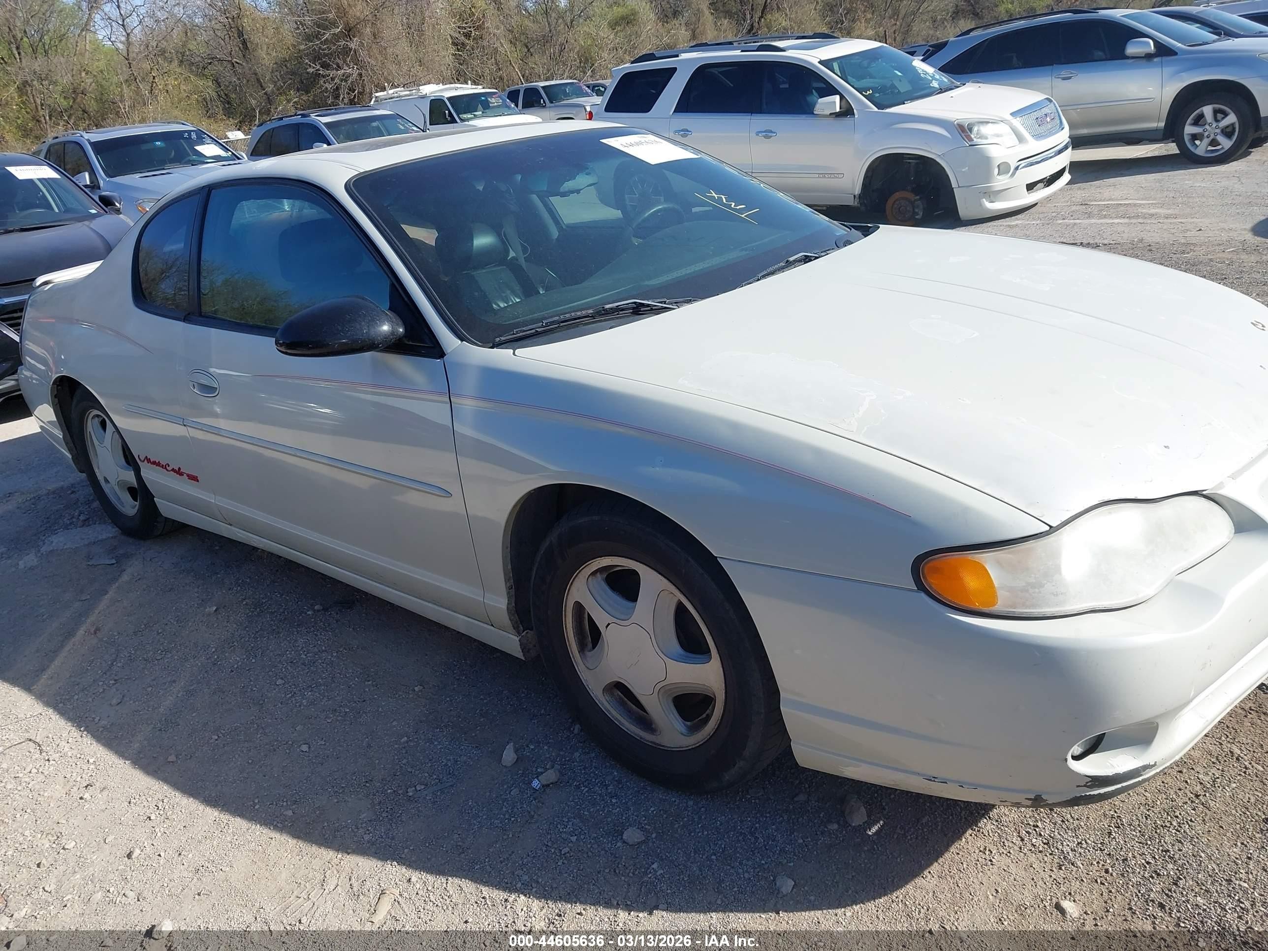 2001 Chevrolet Monte Carlo SS, VIN 2G1WX15K519304334 — Перед