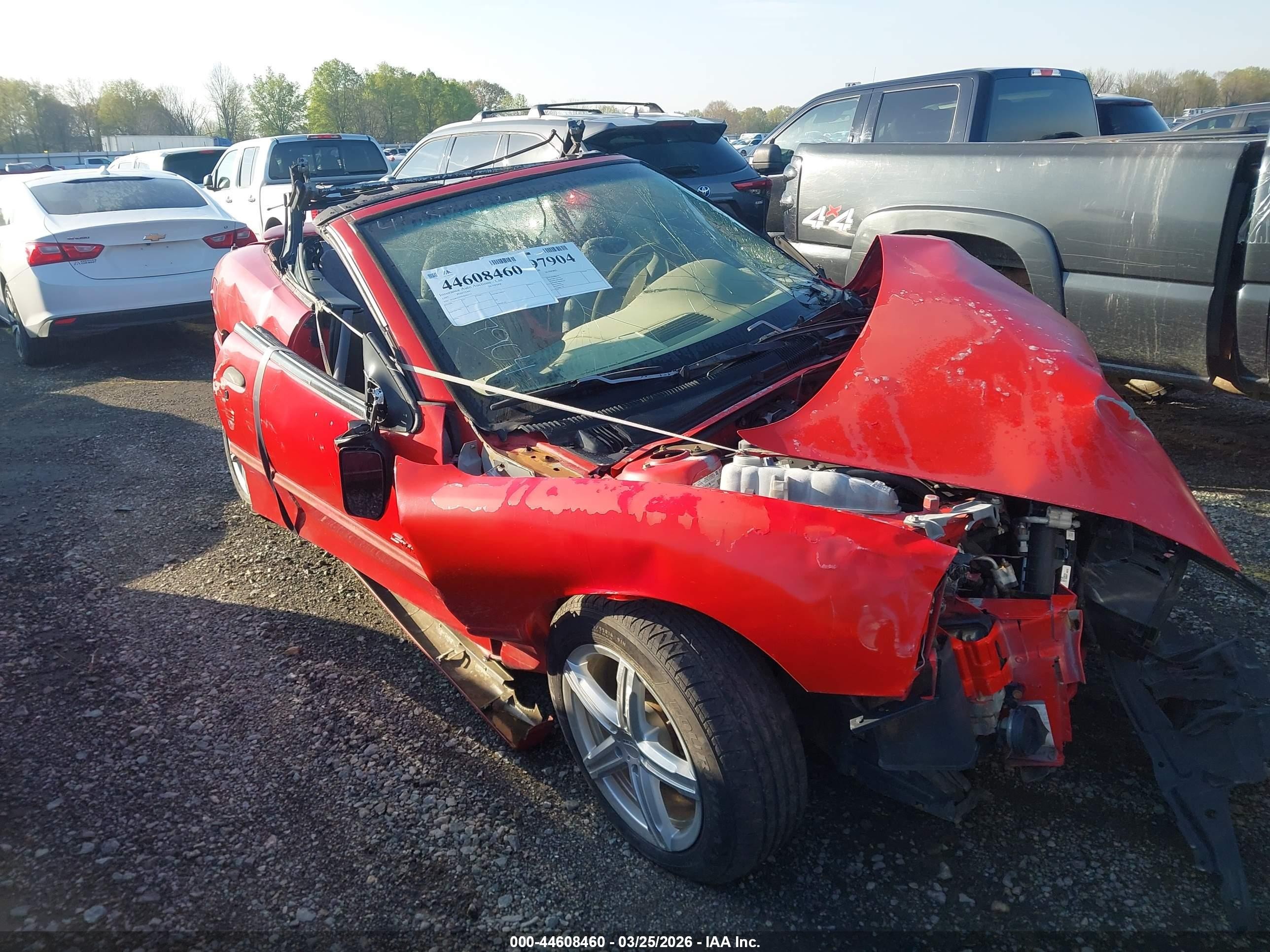 1997 Pontiac Sunfire SE, VIN 4G2JB32T8VB201117 — Опрокидывание