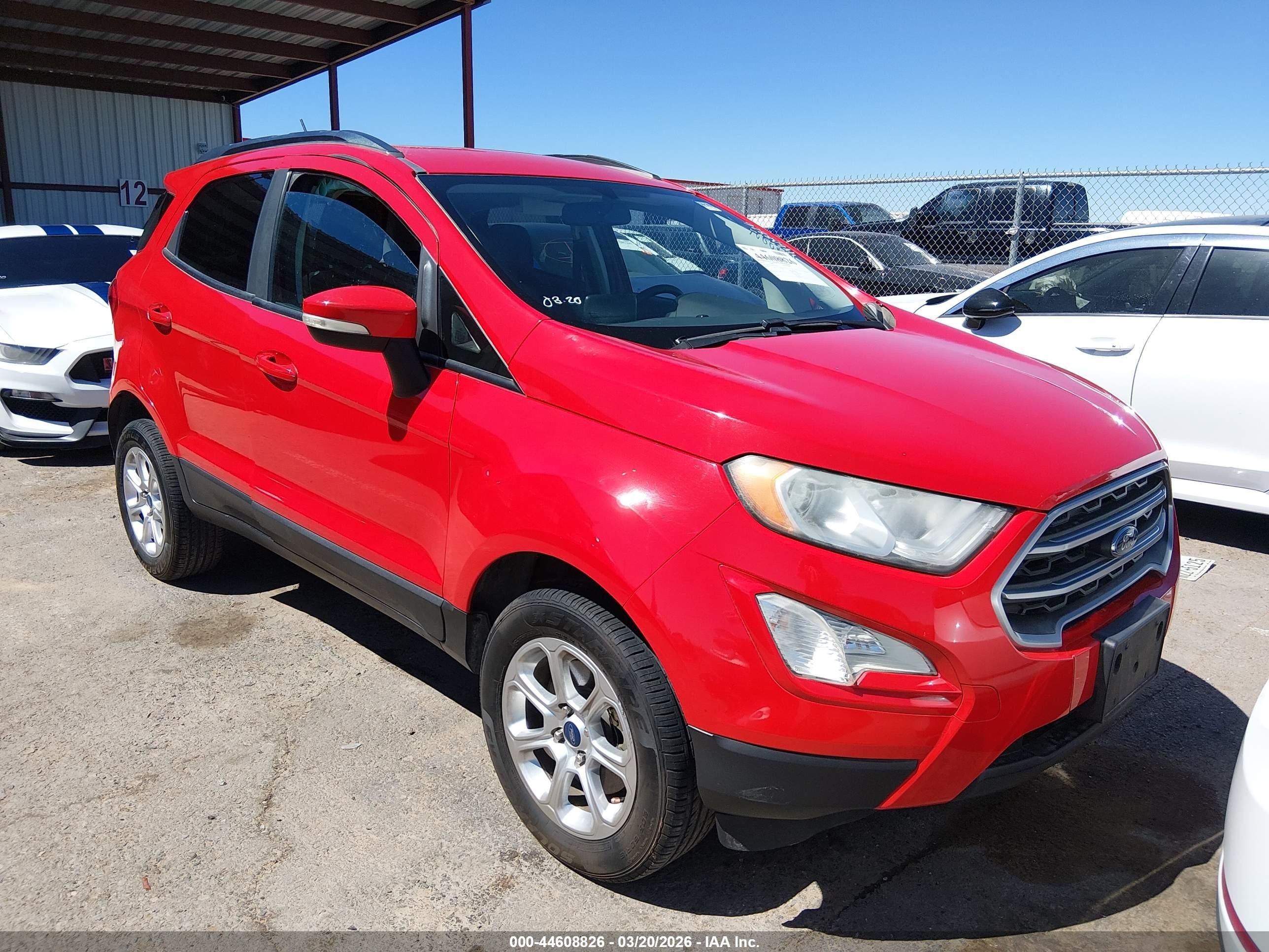 2020 Ford EcoSport SE, VIN MAJ6S3GL4LC357597 — Rear end