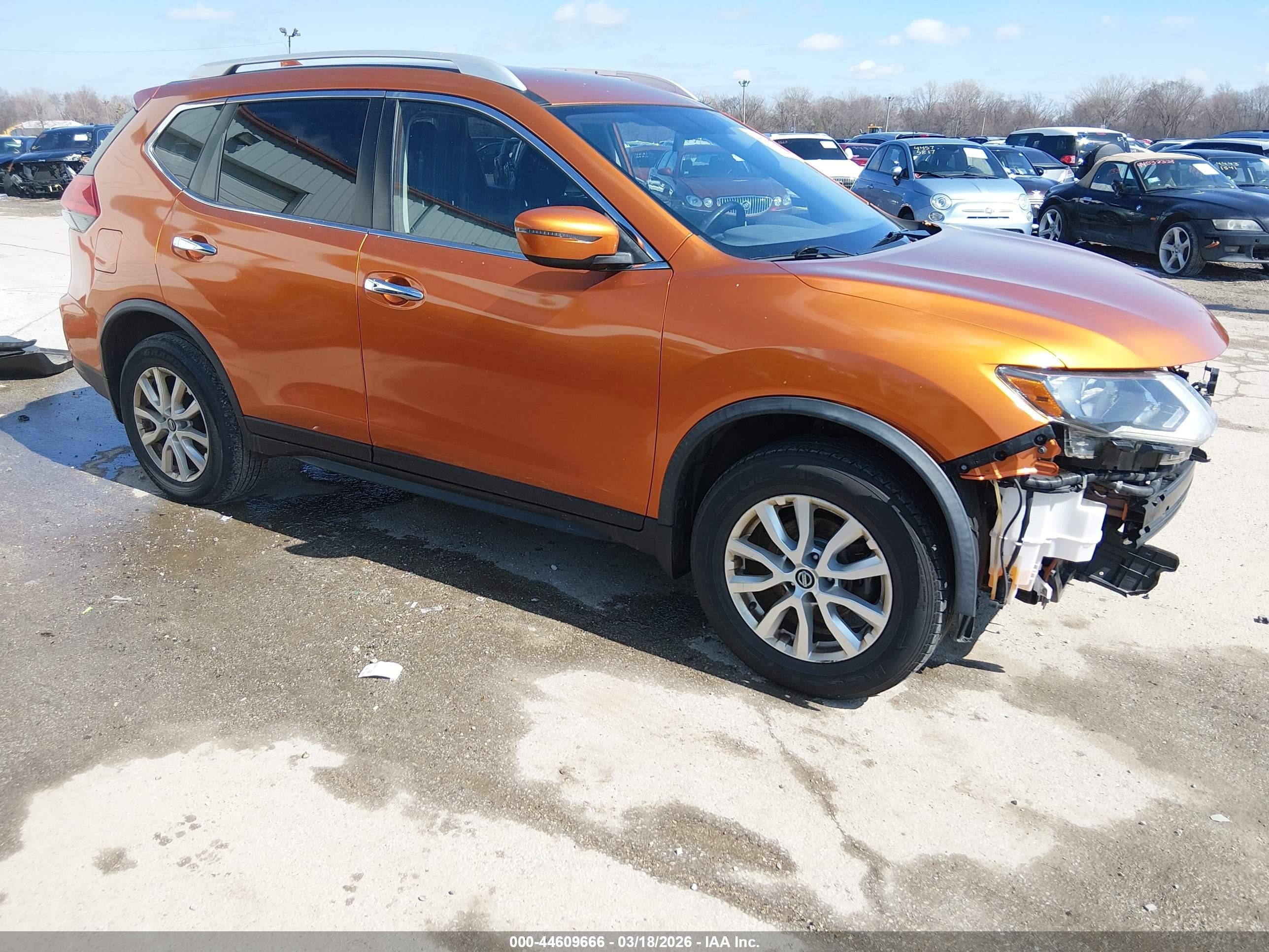 2017 Nissan Rogue SV, VIN JN8AT2MV5HW275065 — Повреждение рамы