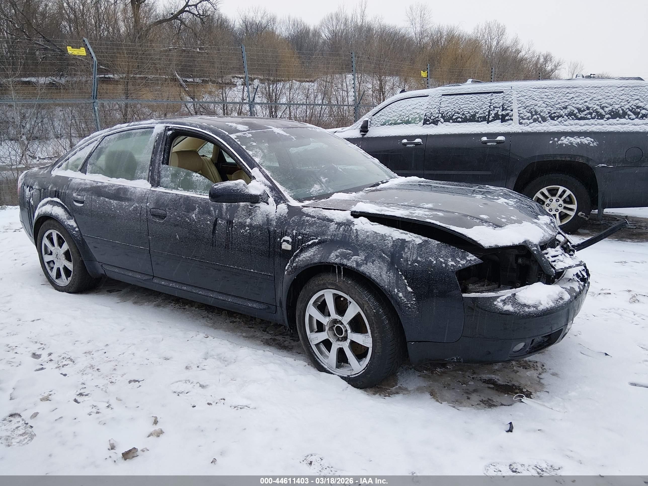 2000 Audi A6, VIN WAUZL64B5YN073468 — Front end