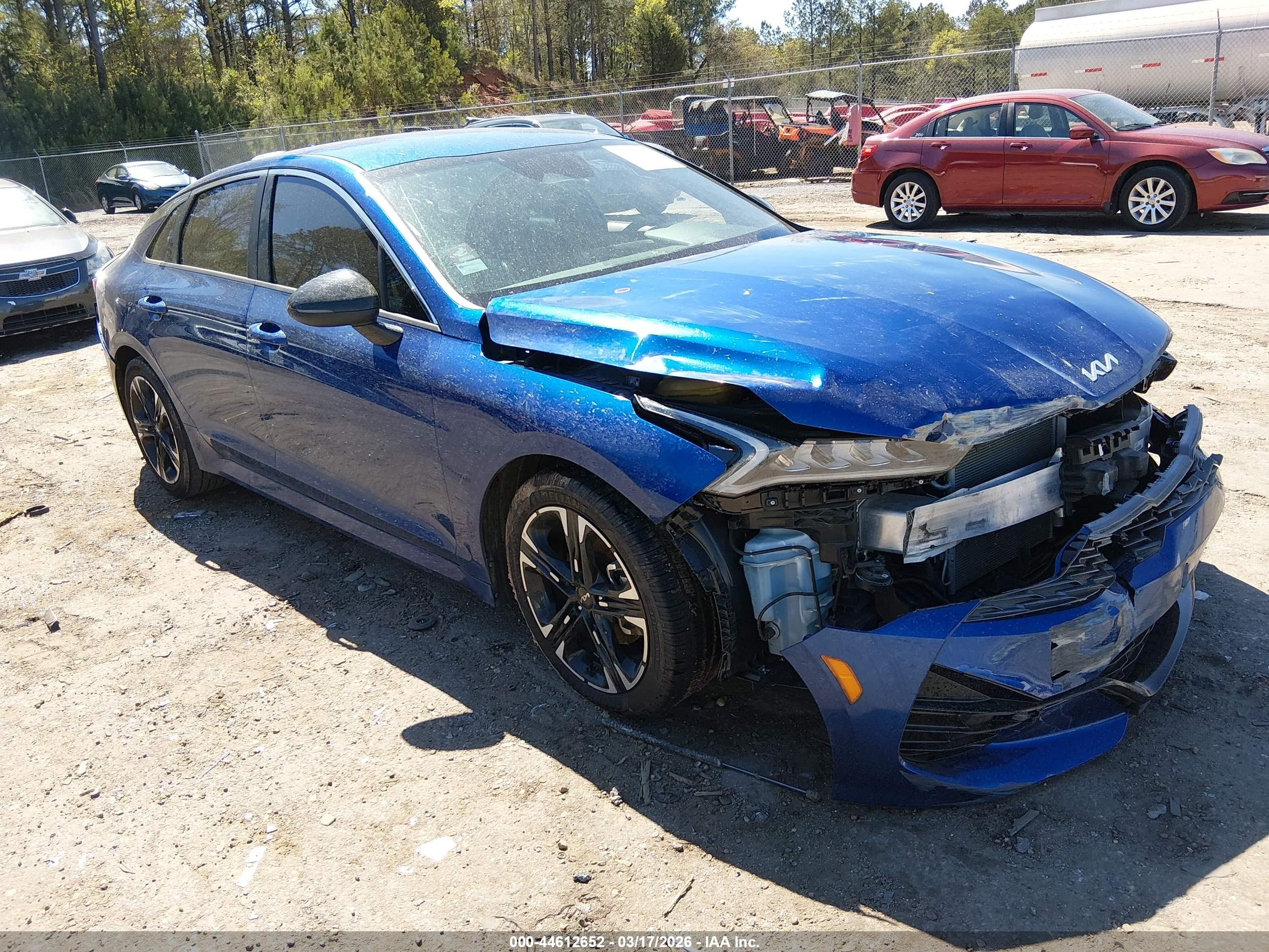 2022 Kia K5 GT-Line, VIN 5XXG64J2XNG093734 — Front end