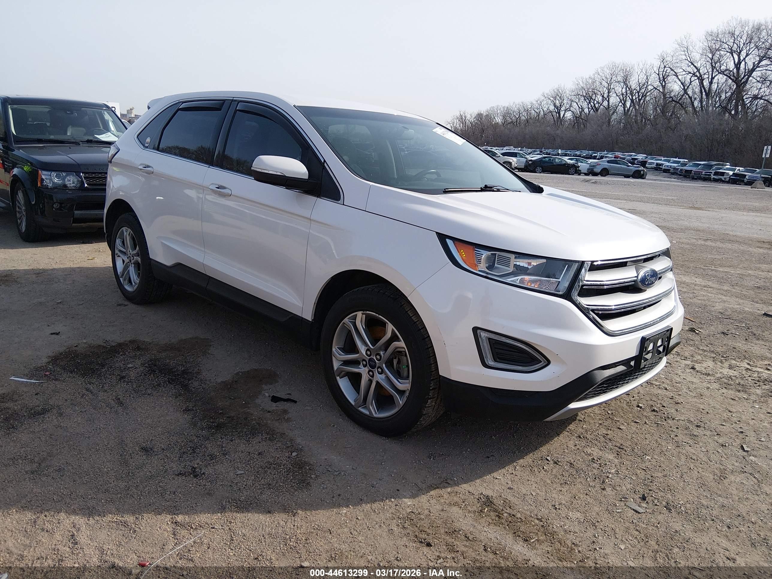 2017 Ford Edge Titanium, VIN 2FMPK4K95HBB91464 — Front end