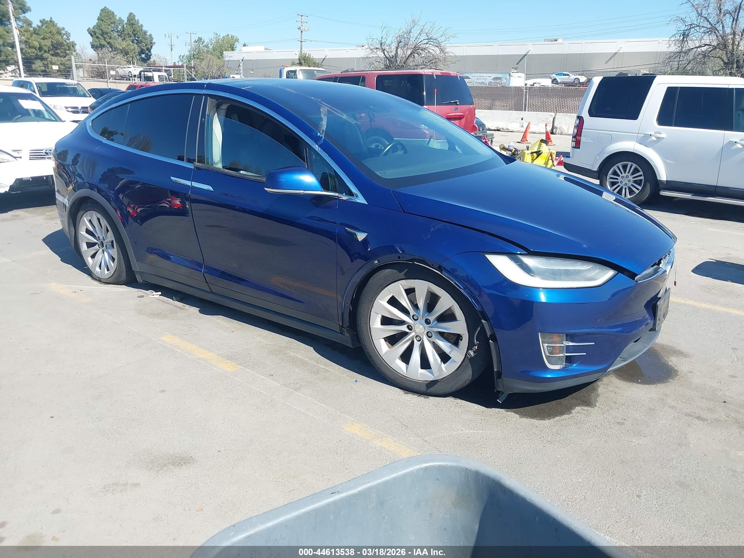2017 Tesla Model X 90D, VIN 5YJXCAE21HF061196 — Vandalism