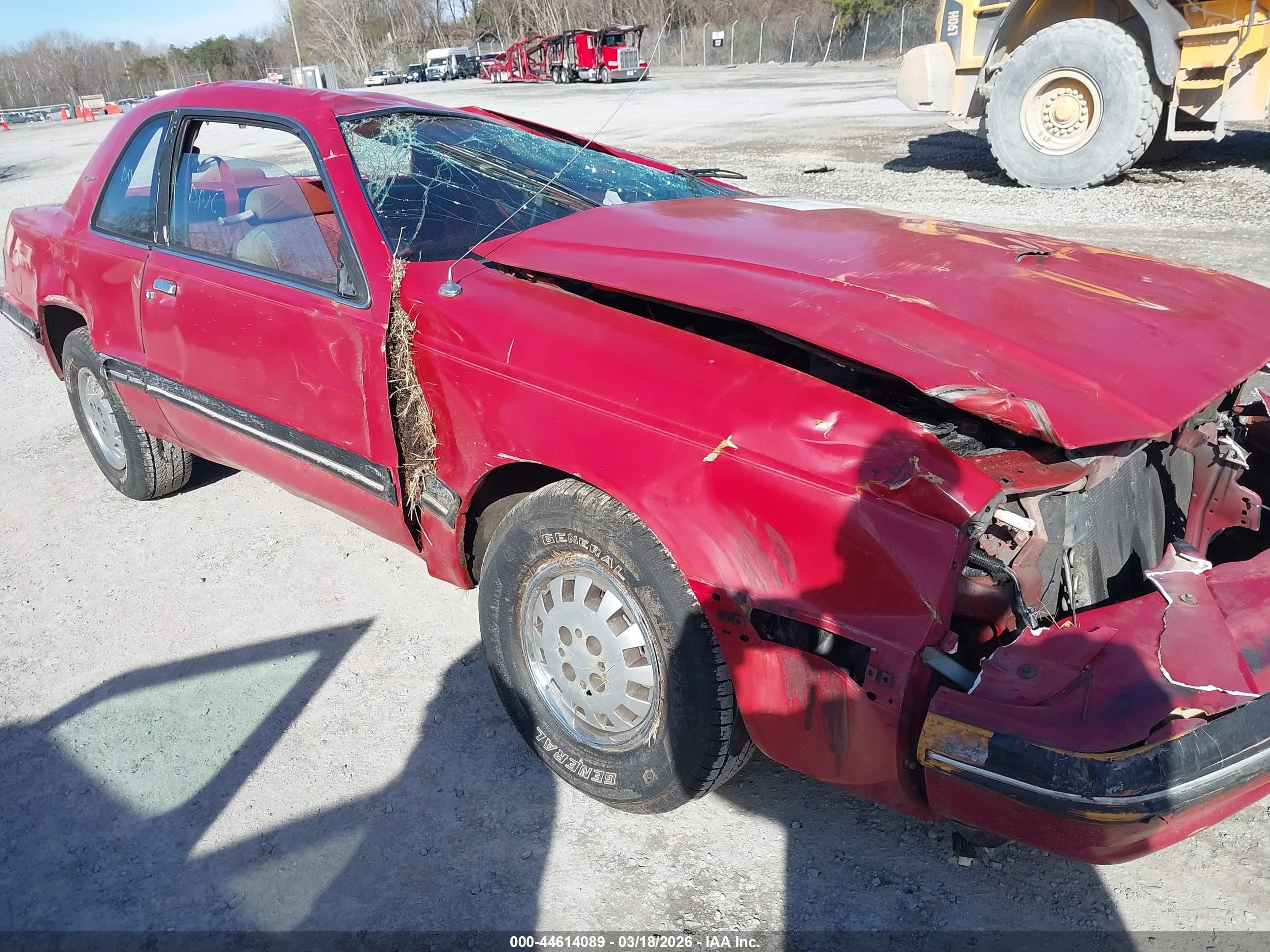 1987 Ford Thunderbird, VIN 1FABP6030HH204009 — Rollover