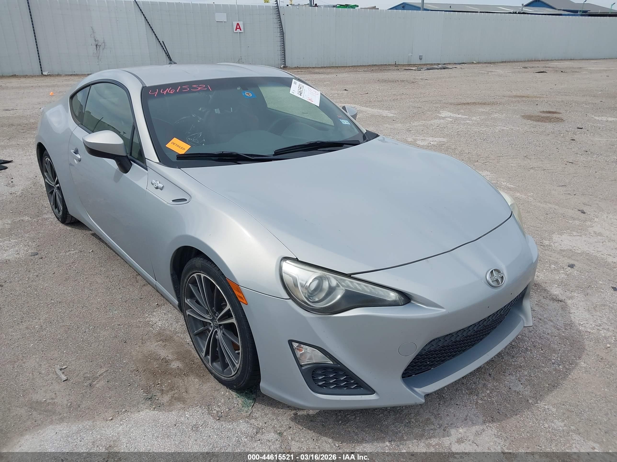 2013 Scion FR-S, VIN JF1ZNAA1XD1728565 — Water / flood