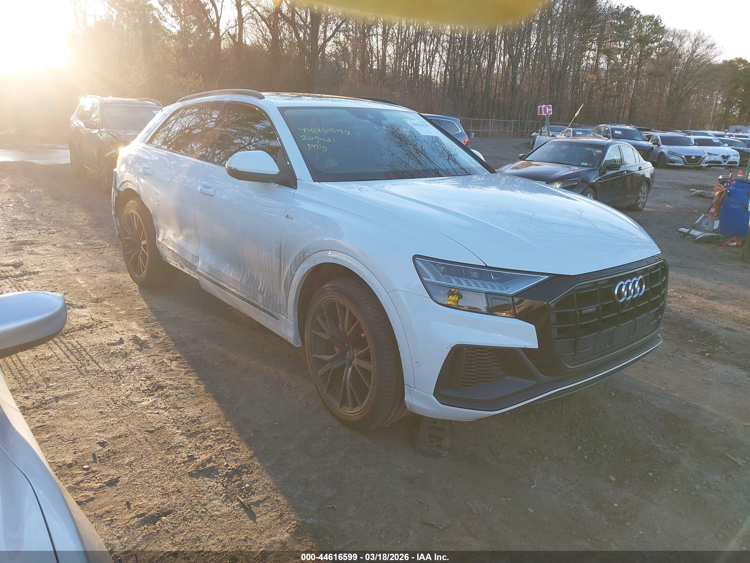 2020 Audi Q8 Premium Plus, VIN WA1EVAF10LD017644 — Rear end