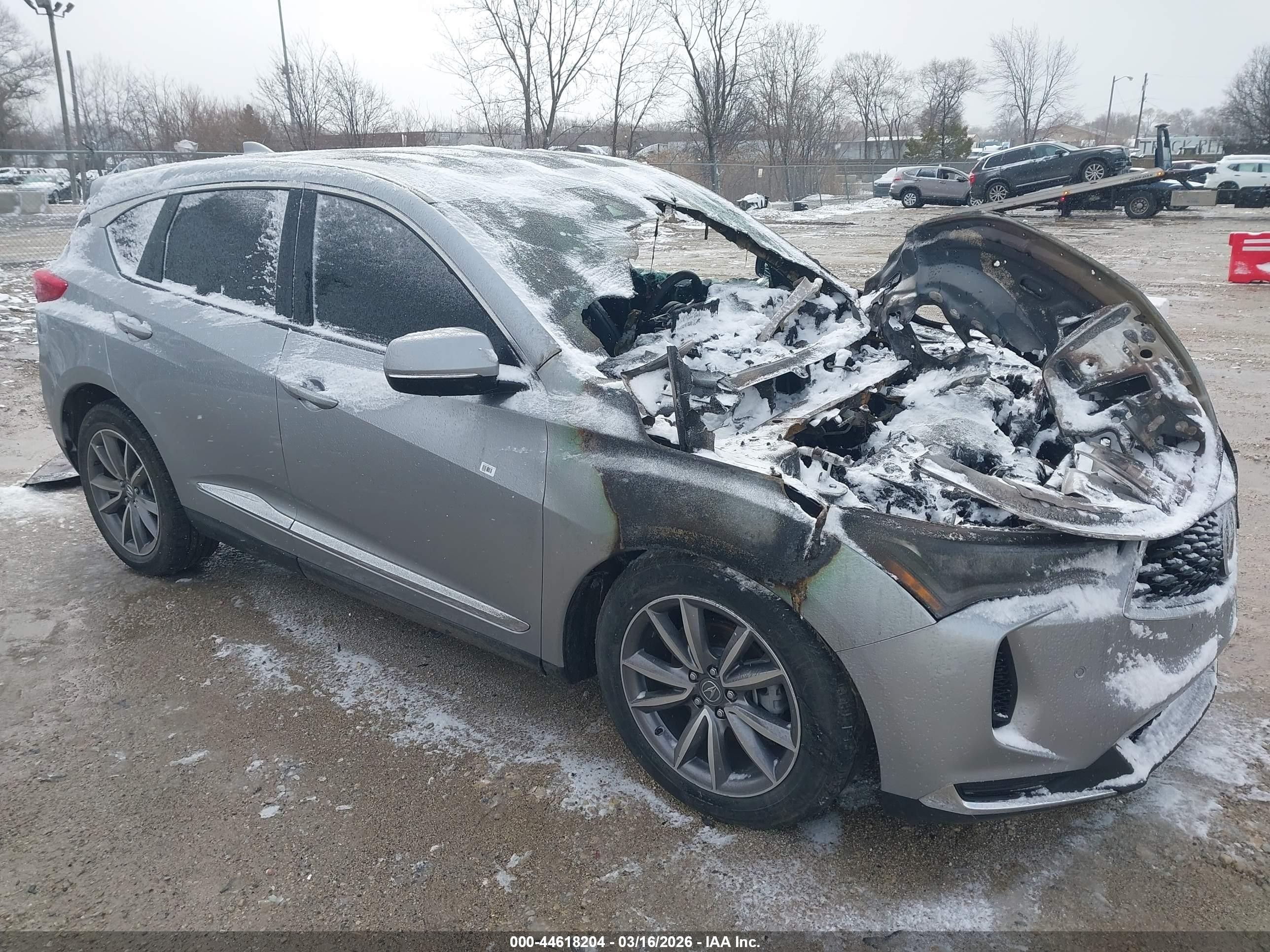 2022 Acura RDX Technology, VIN 5J8TC2H59NL000652 — Engine fire