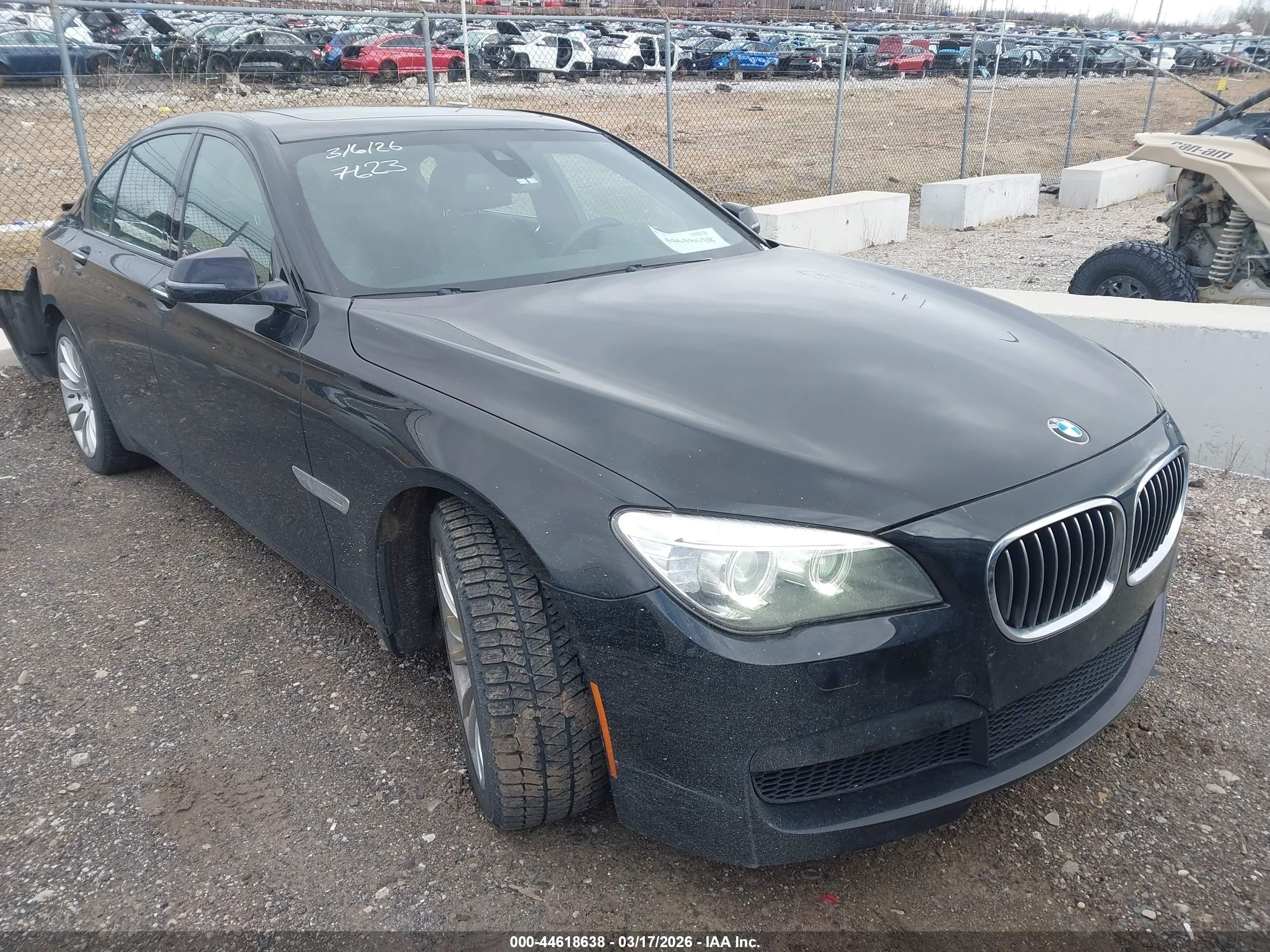 2013 BMW 7 Series 750i, VIN WBAYA8C55DD227623 — Rear end