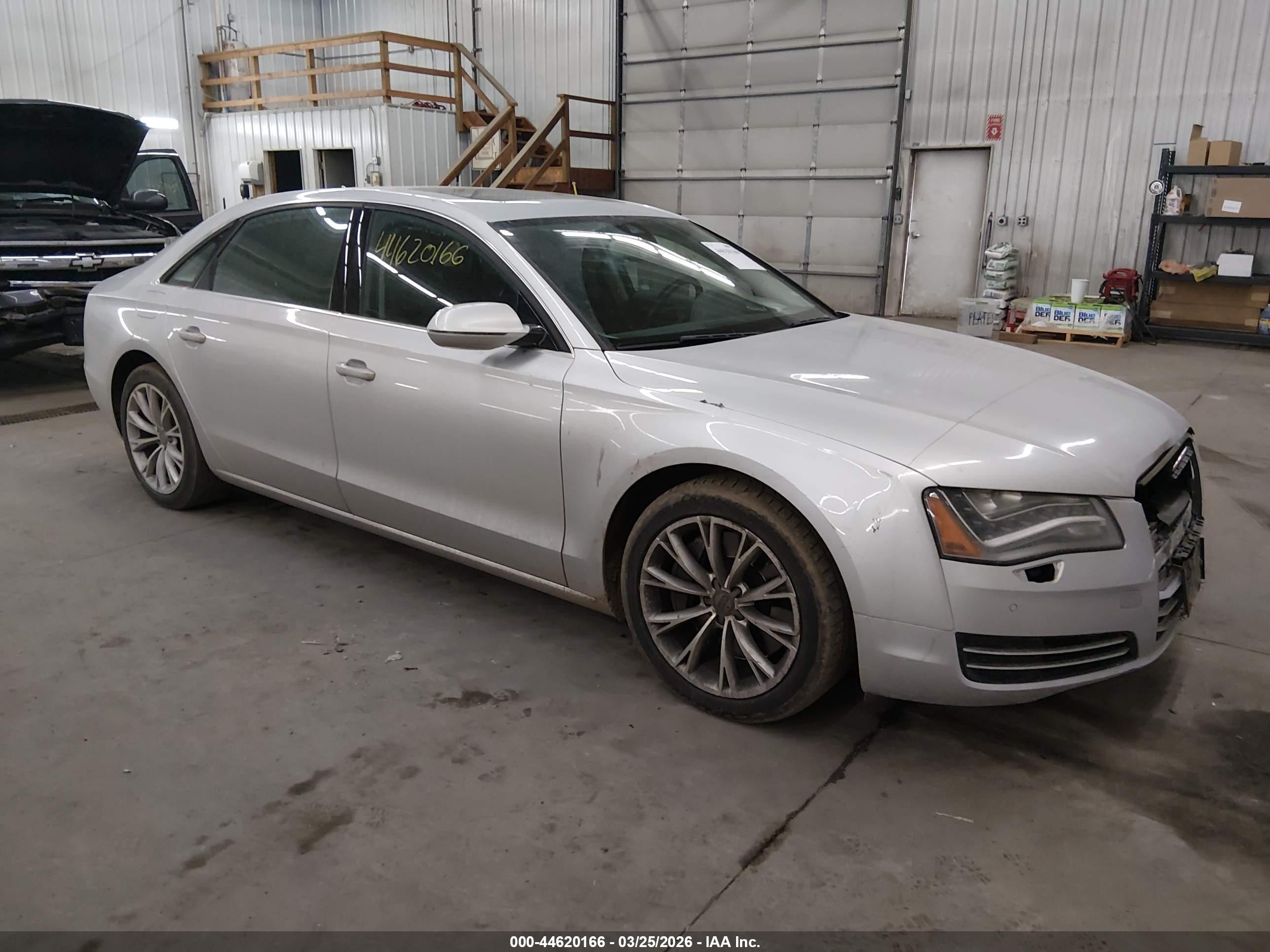 2012 Audi A8, VIN WAURVAFD3CN010907 — Front end