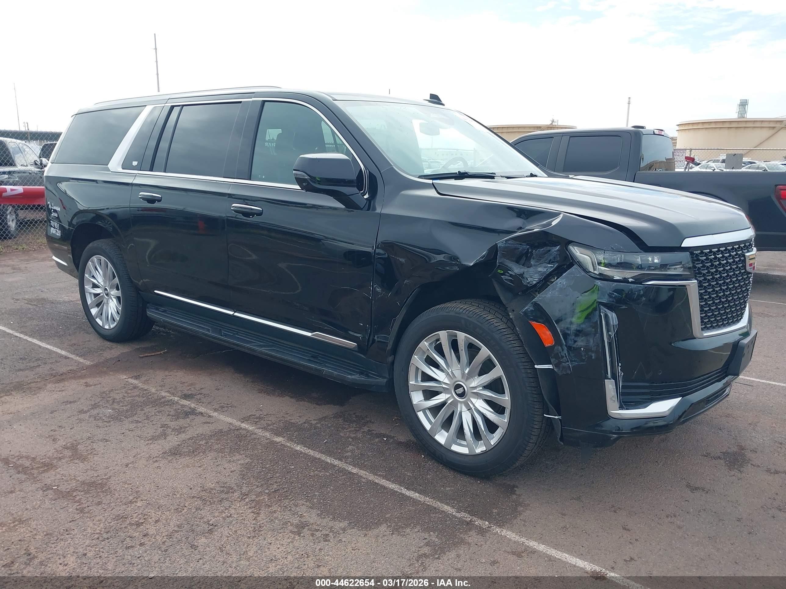 2021 Cadillac Escalade ESV Luxury, VIN 1GYS3JKL5MR368392 — Перед
