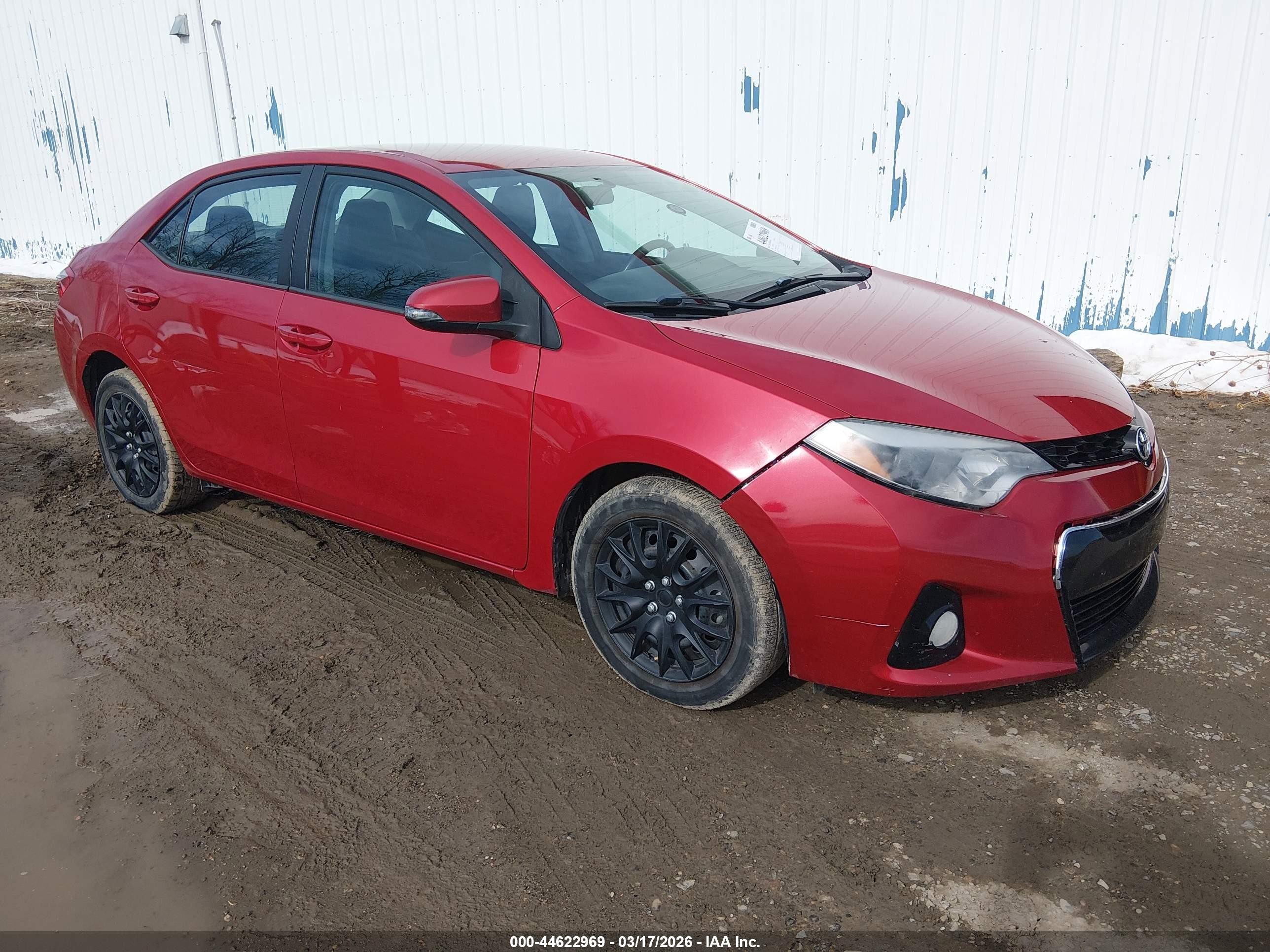 2014 Toyota Corolla LE, VIN 2T1BURHE0EC107080 — Front end