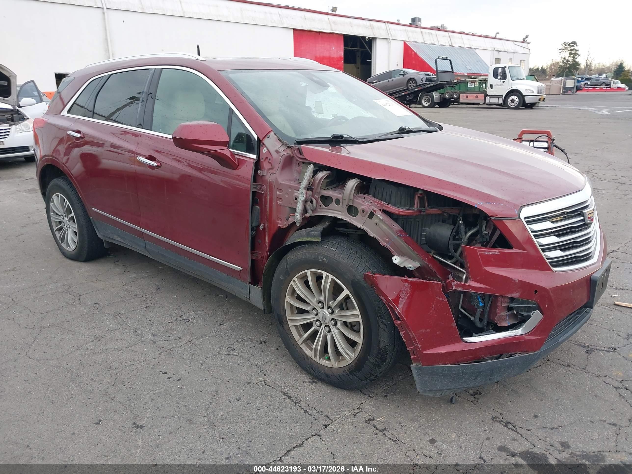 2017 Cadillac XT5 Luxury FWD, VIN 1GYKNBRS5HZ262530 — Biohazard / chemical