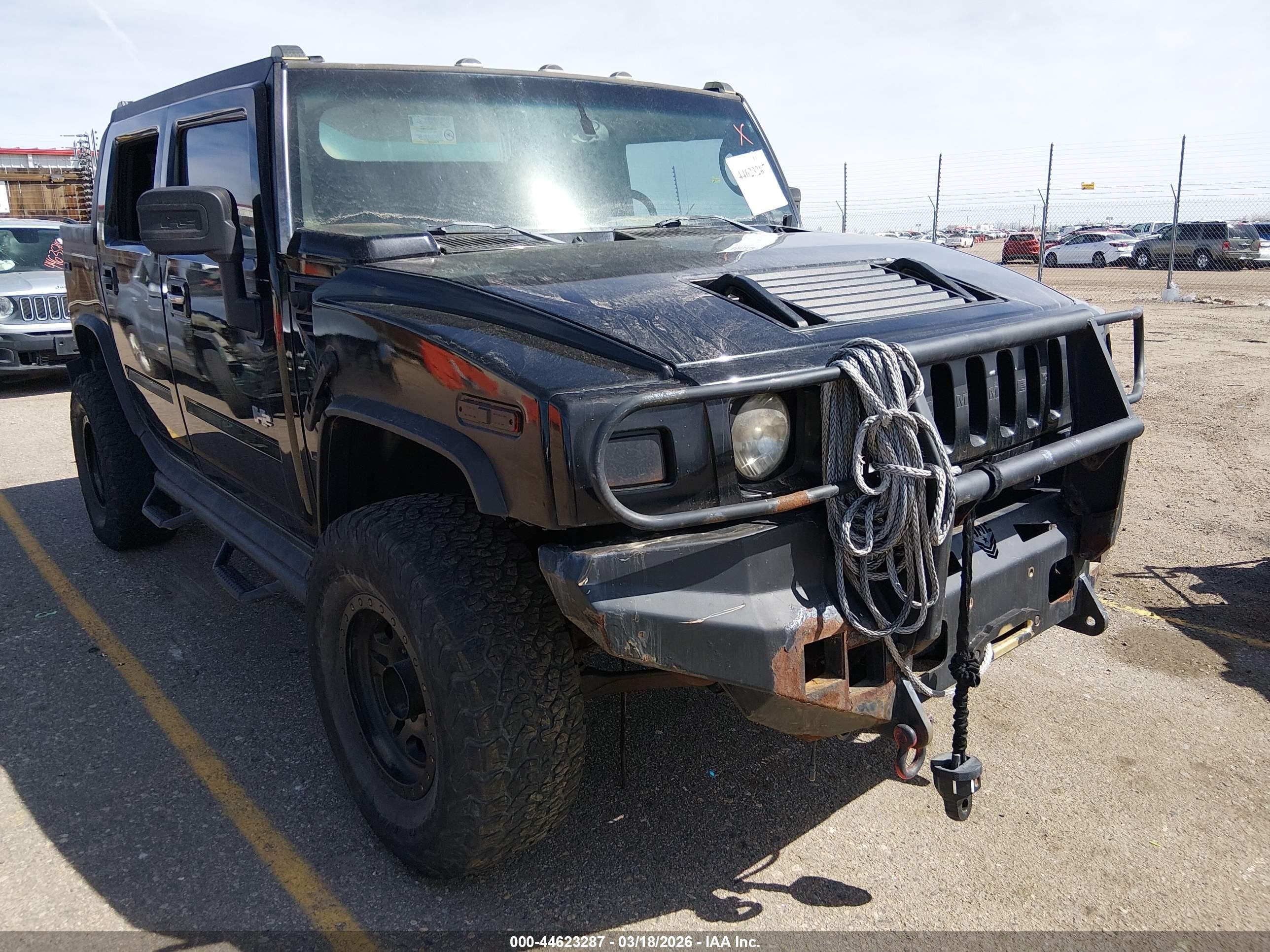 2006 Hummer H2, VIN 5GRGN22U86H101548 — Rear end