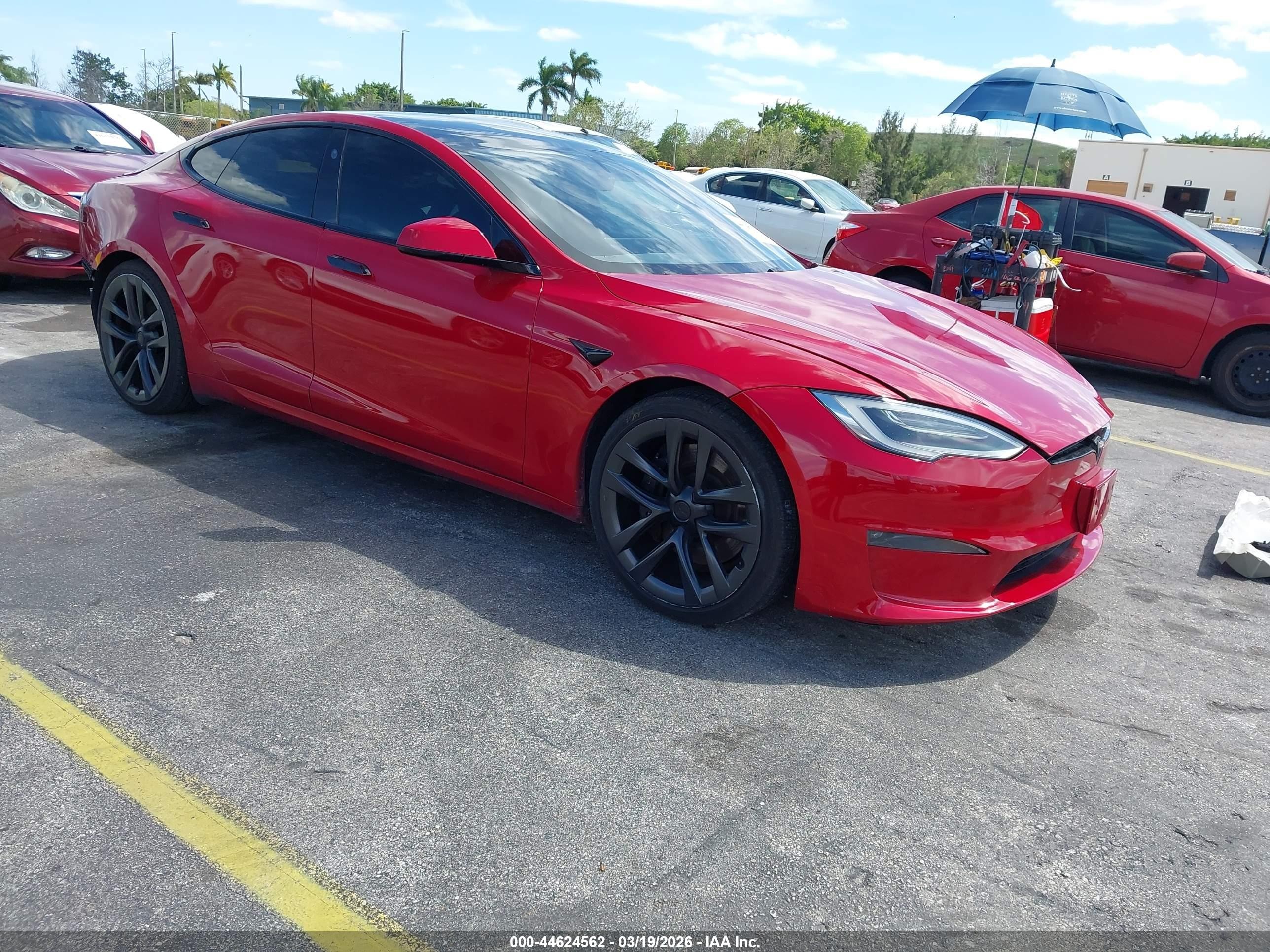 2021 Tesla Model S Long Range, VIN 5YJSA1E53MF428801 — Auction photo