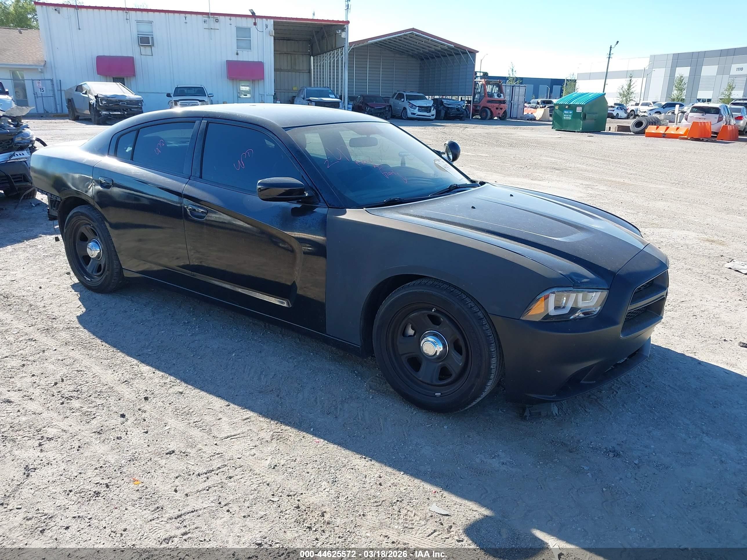 2013 Dodge Charger Police, VIN 2C3CDXAT9DH586187 — Rear end