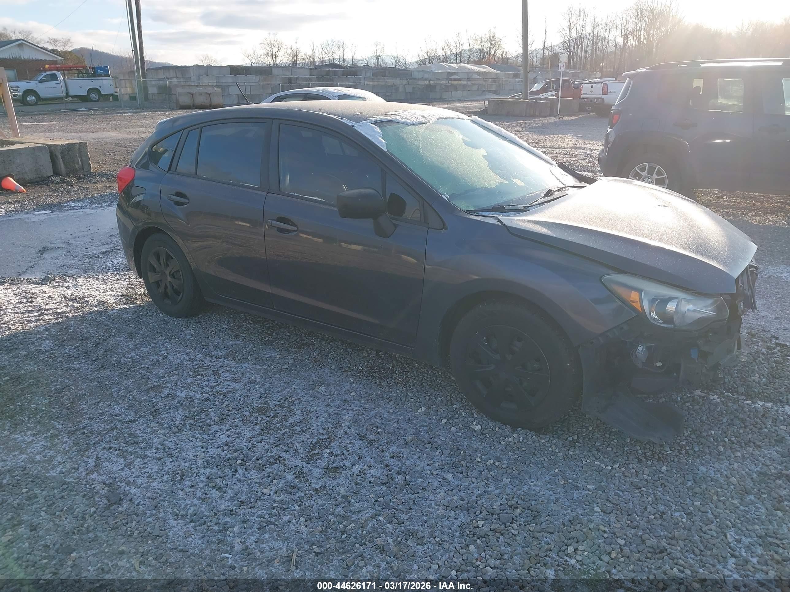 2015 Subaru Impreza 2.0i, VIN JF1GPAA61F9201547 — Front end