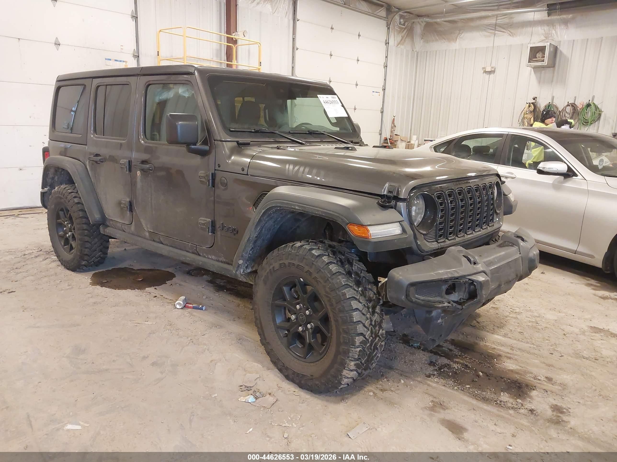 2025 Jeep Wrangler Willys, VIN 1C4PJXDG8SW559615 — Front end
