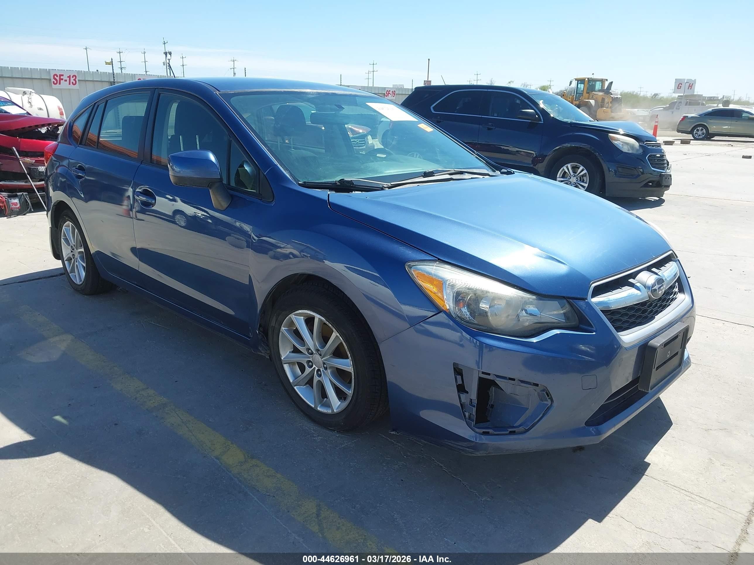 2013 Subaru Impreza Premium, VIN JF1GPAC6XDH825394 — Front end