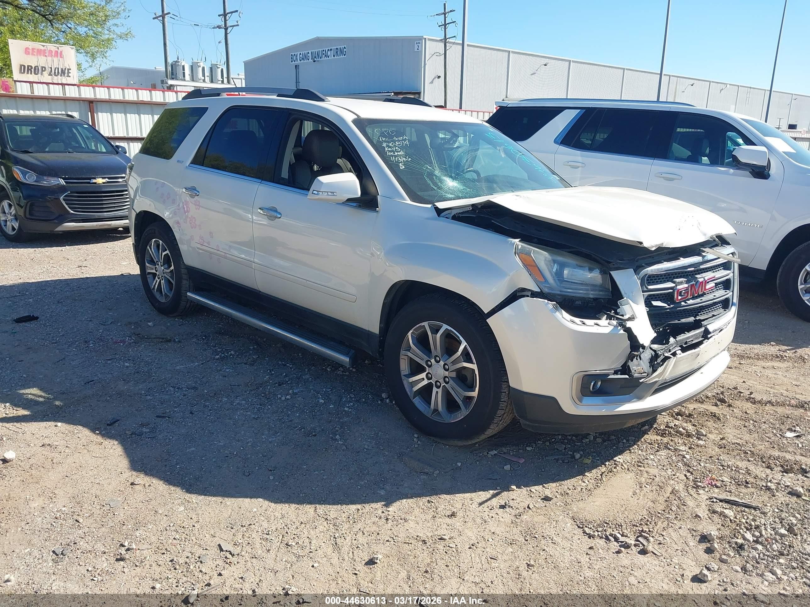 2014 GMC Acadia SLT, VIN 1GKKVRKD4EJ191832 — Front end