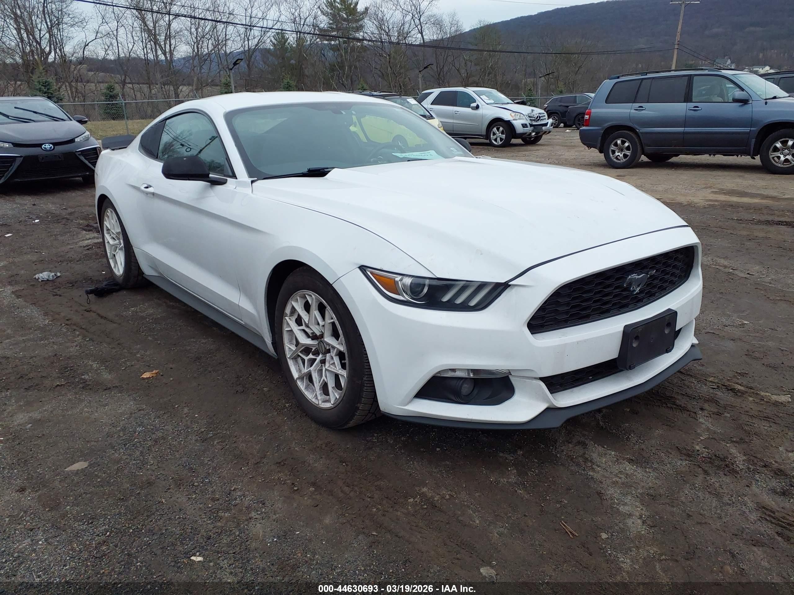 2015 Ford Mustang EcoBoost, VIN 1FA6P8TH7F5373348 — Front end