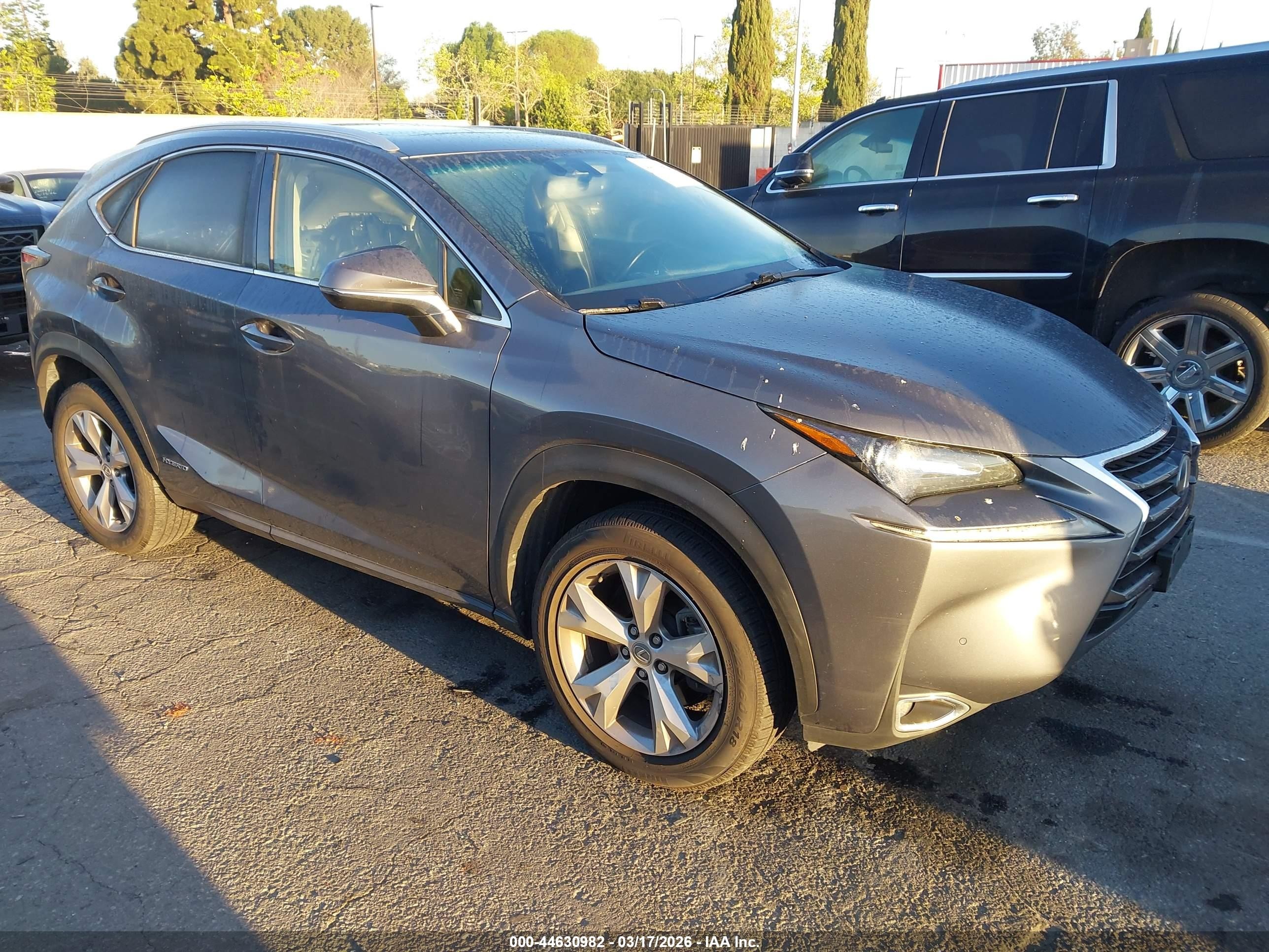 2017 Lexus NX 300h, VIN JTJBJRBZ5H2052405 — Stripped