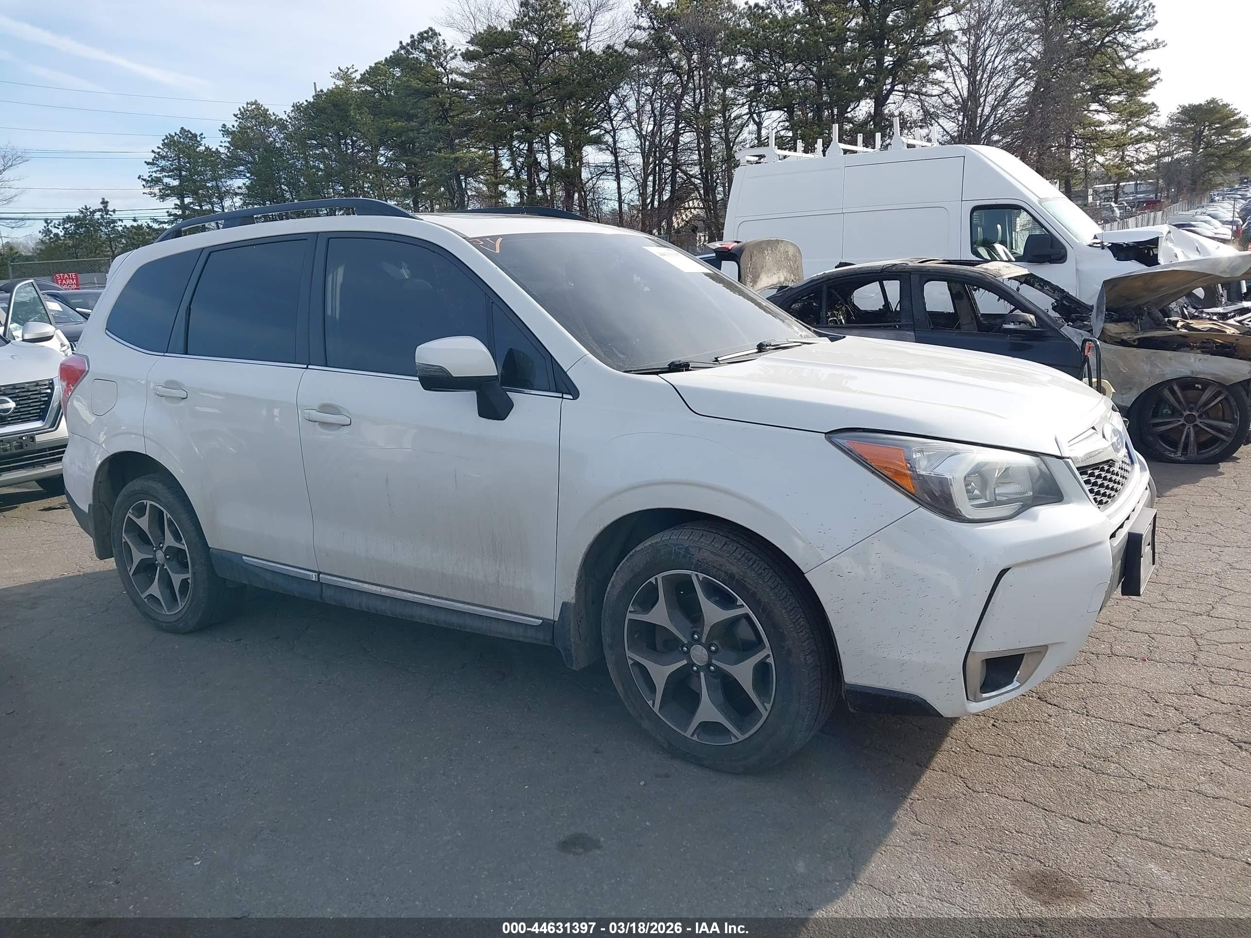 2016 Subaru Forester XT Touring, VIN JF2SJGVC6GH421641 — Vandalism