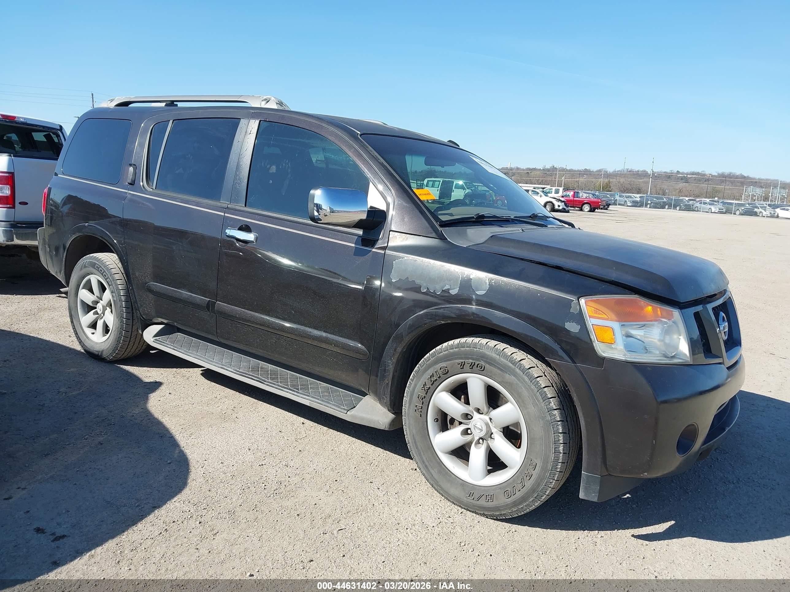 2011 Nissan Armada SV, VIN 5N1AA0ND0BN610611 — Front end