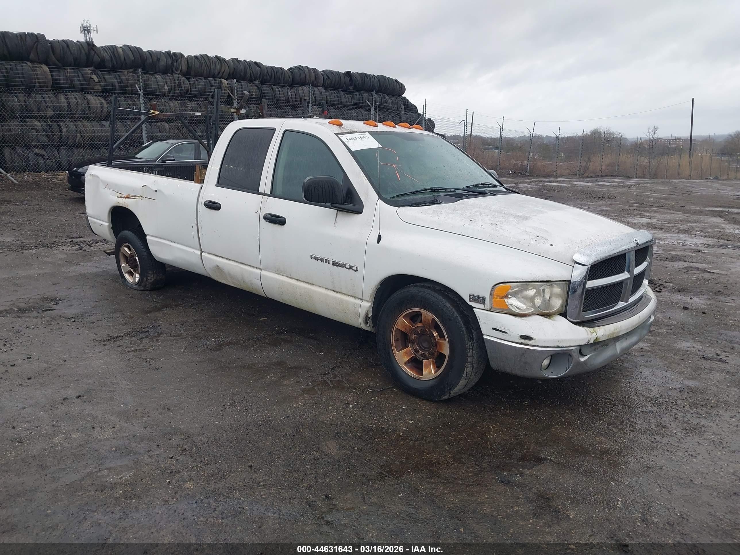 2004 Dodge 2500 SLT, VIN 3D7KA28D24G257354 — Rear end