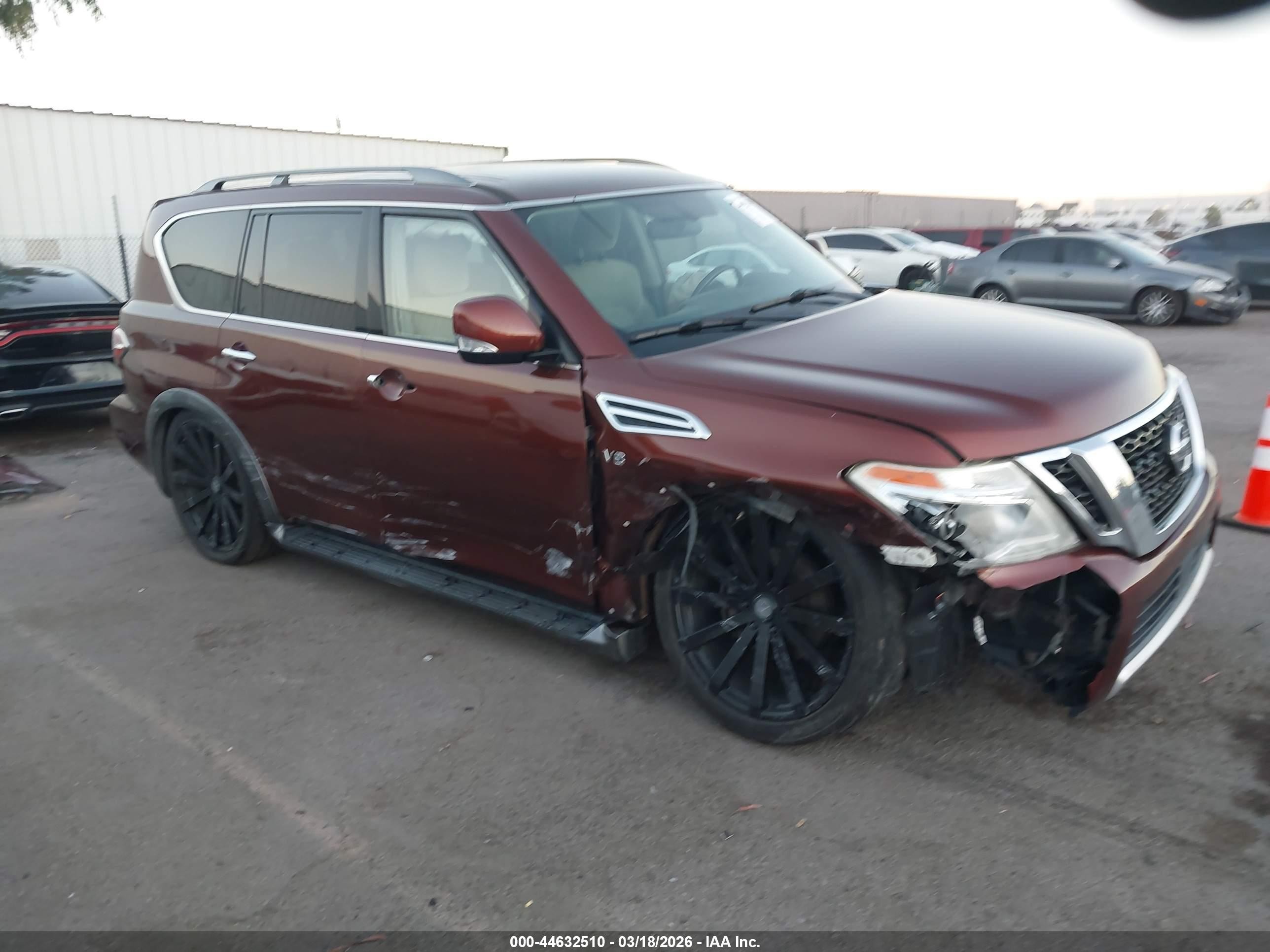 2018 Nissan Armada SV, VIN JN8AY2NDXJ9051415 — Side