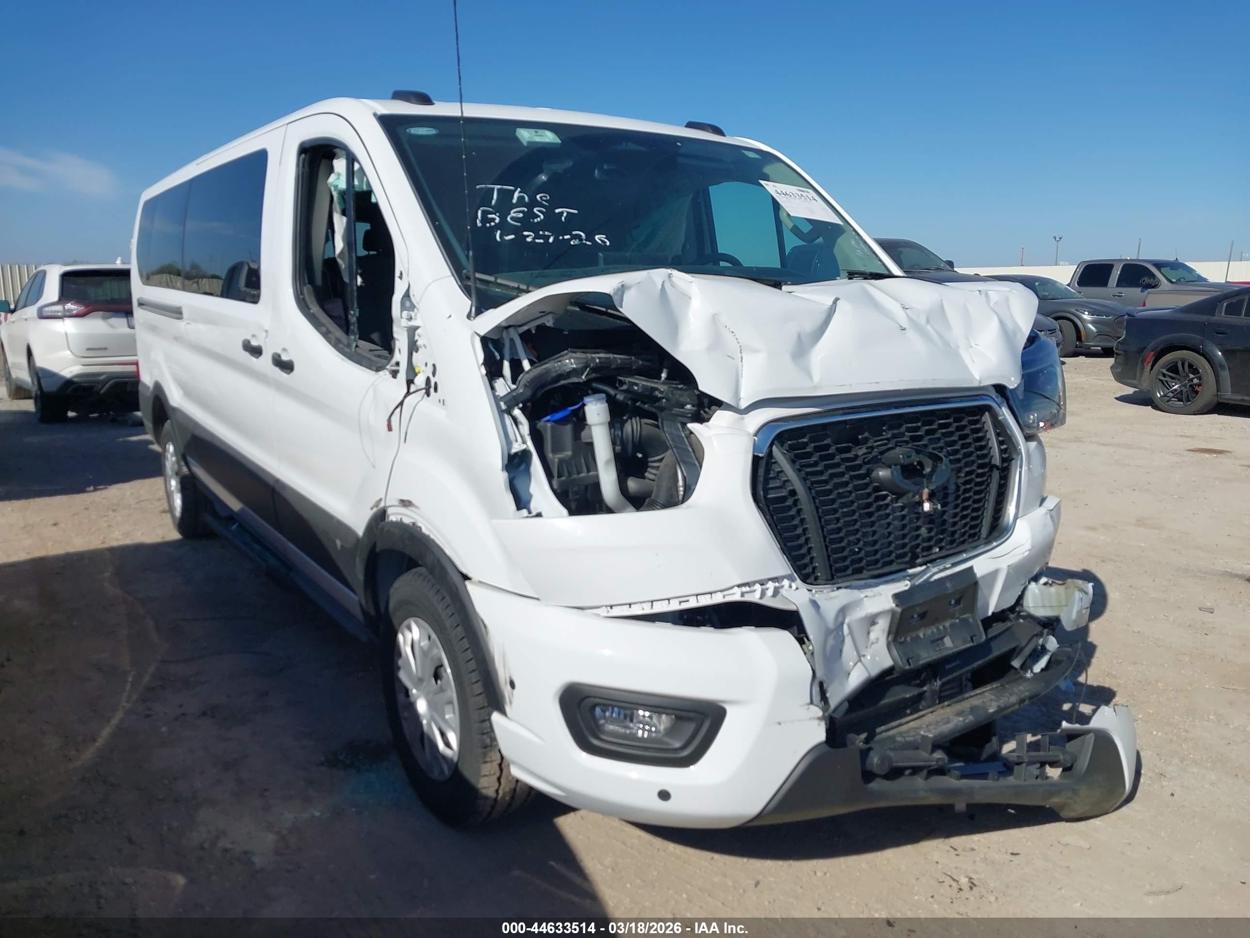 2026 Ford Transit Passenger XLT, VIN 1FBAX2YG2TKA20146 — Front end