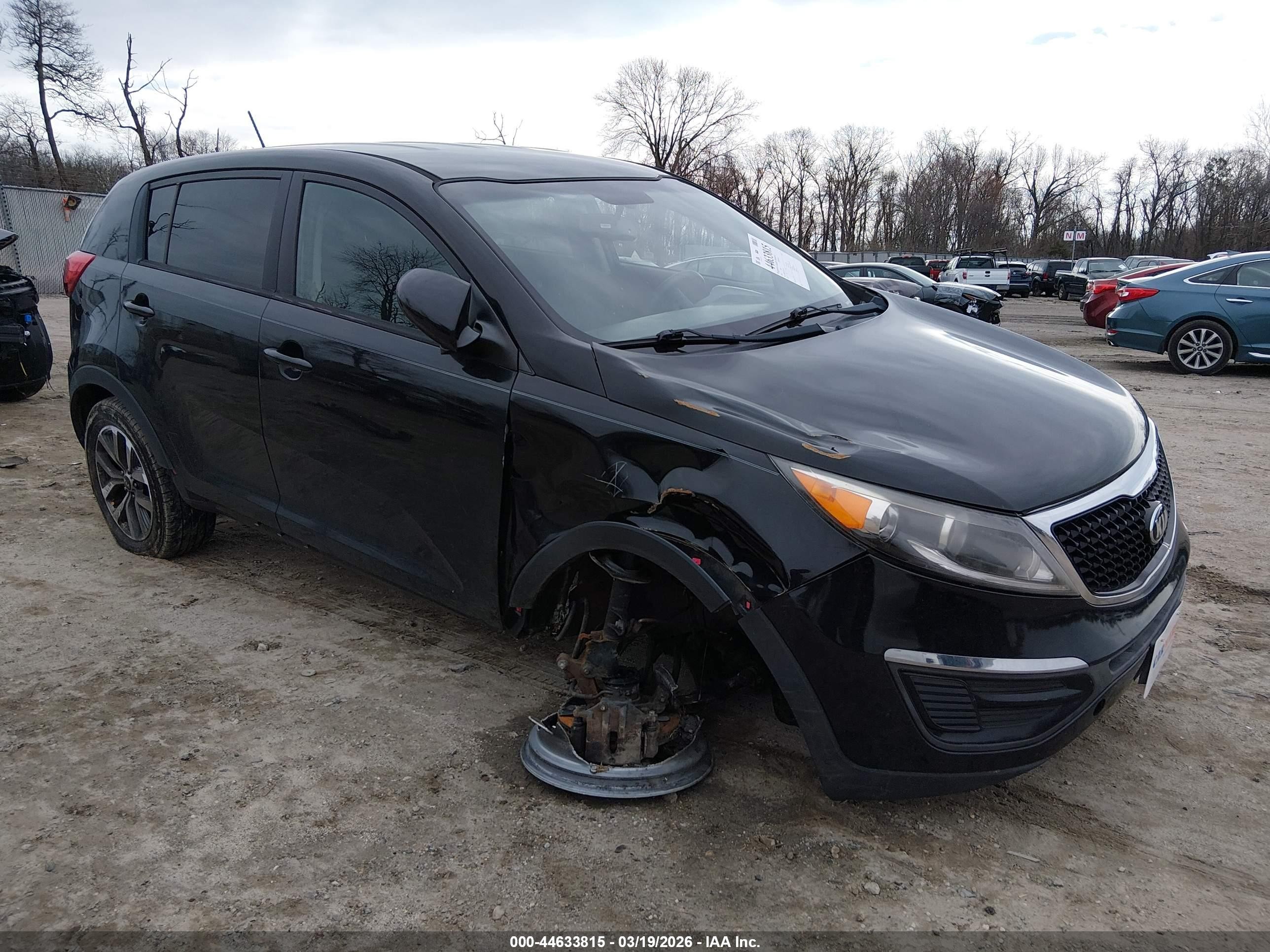 2014 Kia Sportage LX, VIN KNDPB3AC0E7642073 — Side