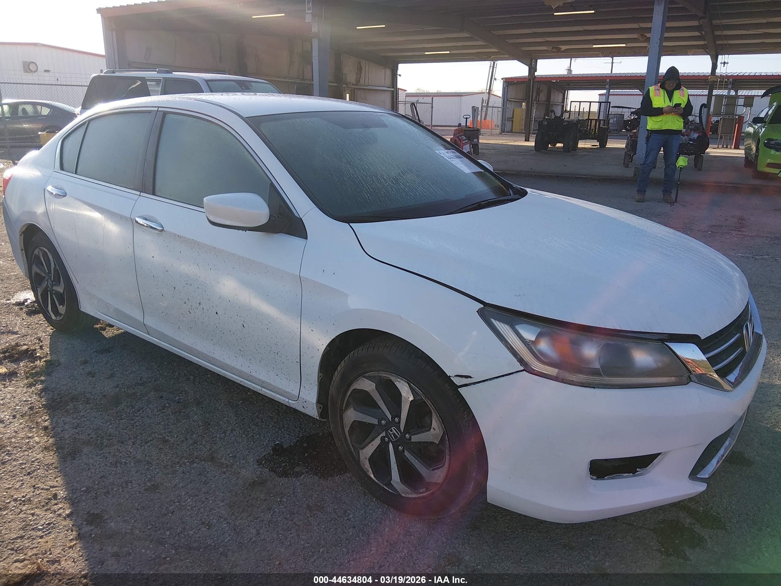 2014 Honda Accord LX, VIN 1HGCR2F37EA095384 — Fresh water flood