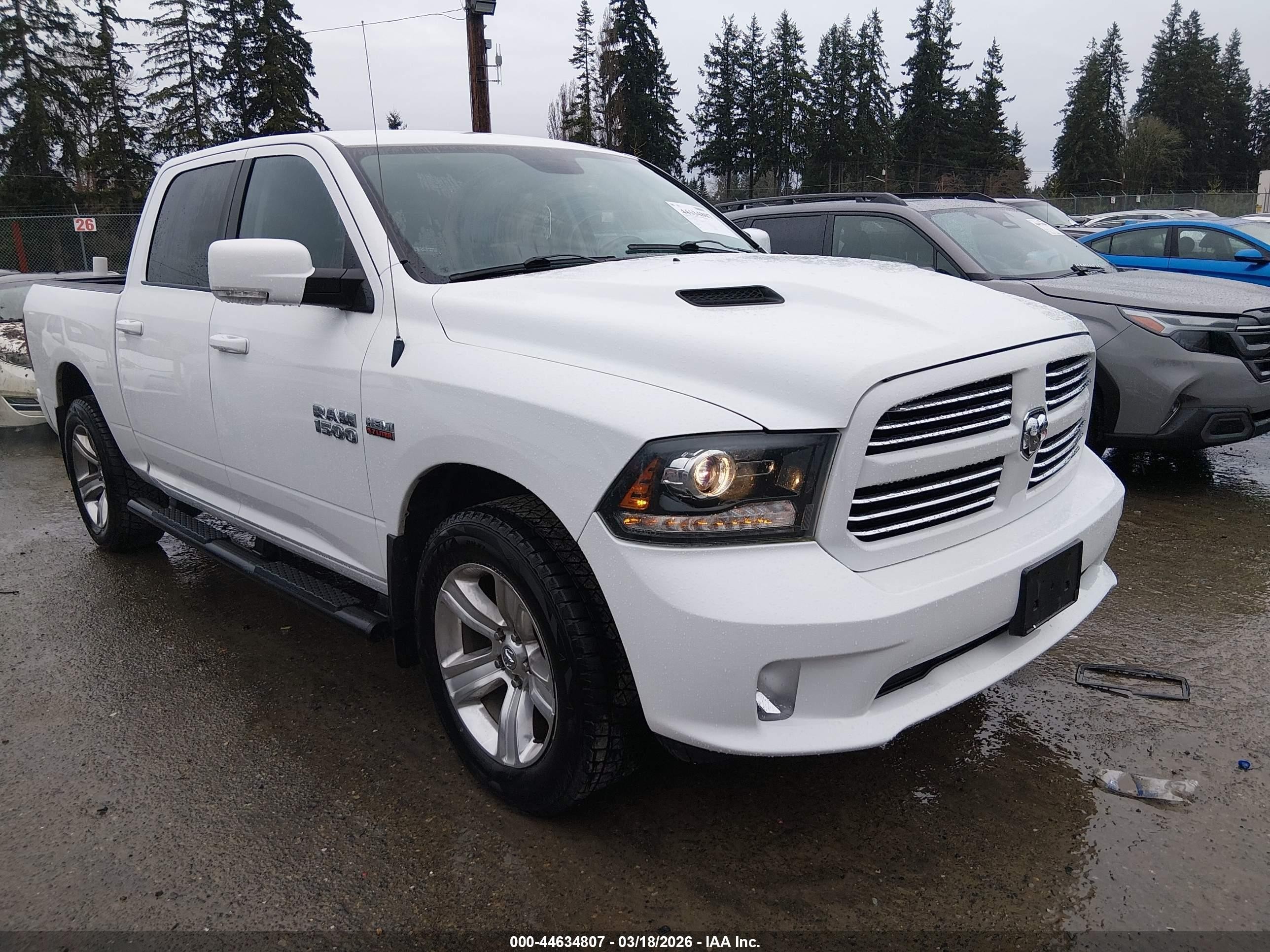 2013 Ram 1500 Sport, VIN 1C6RR7MT0DS555154 — Fresh water flood