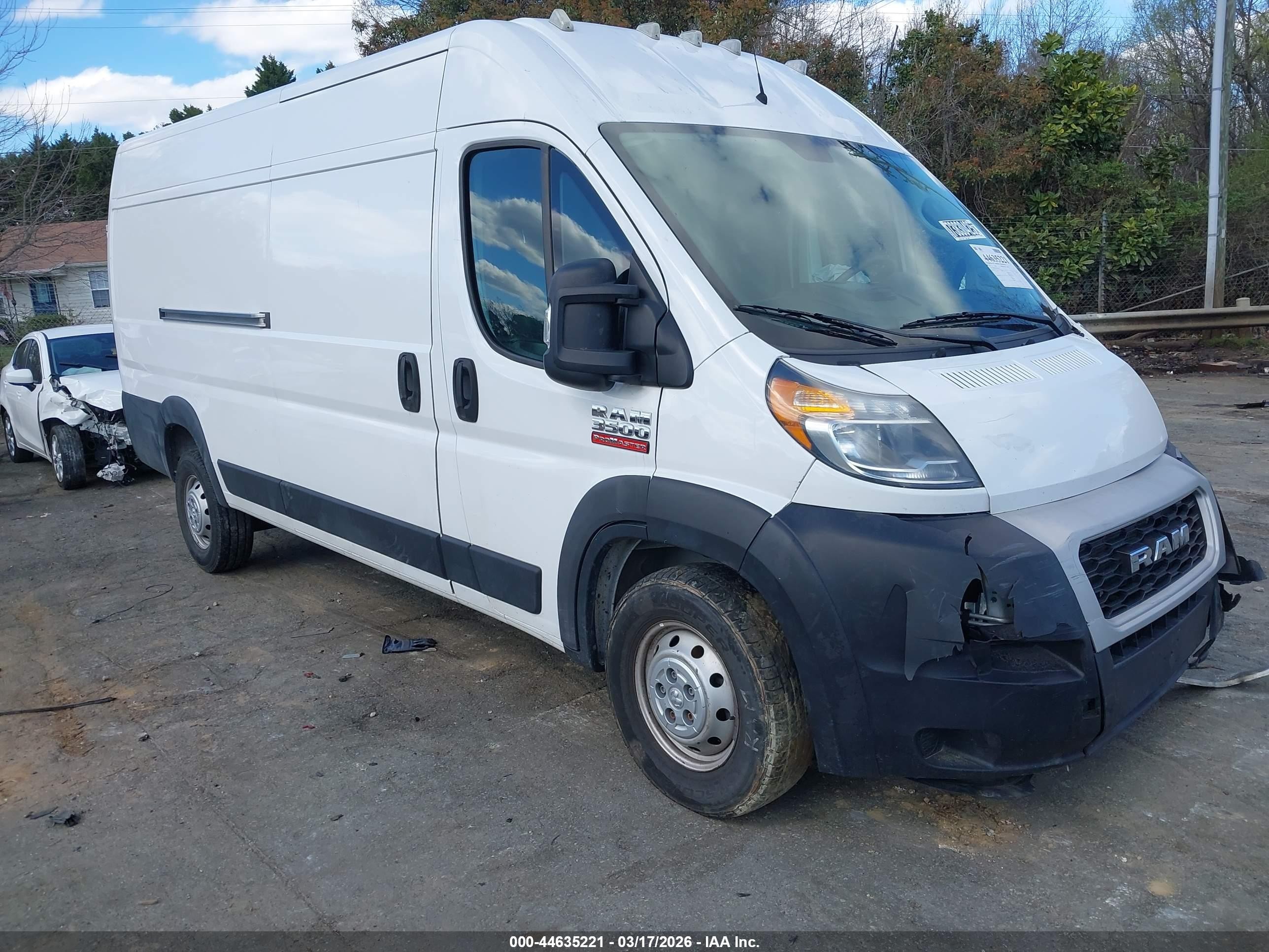 2021 Ram ProMaster Cargo, VIN 3C6MRVJG0ME539383 — Rear end