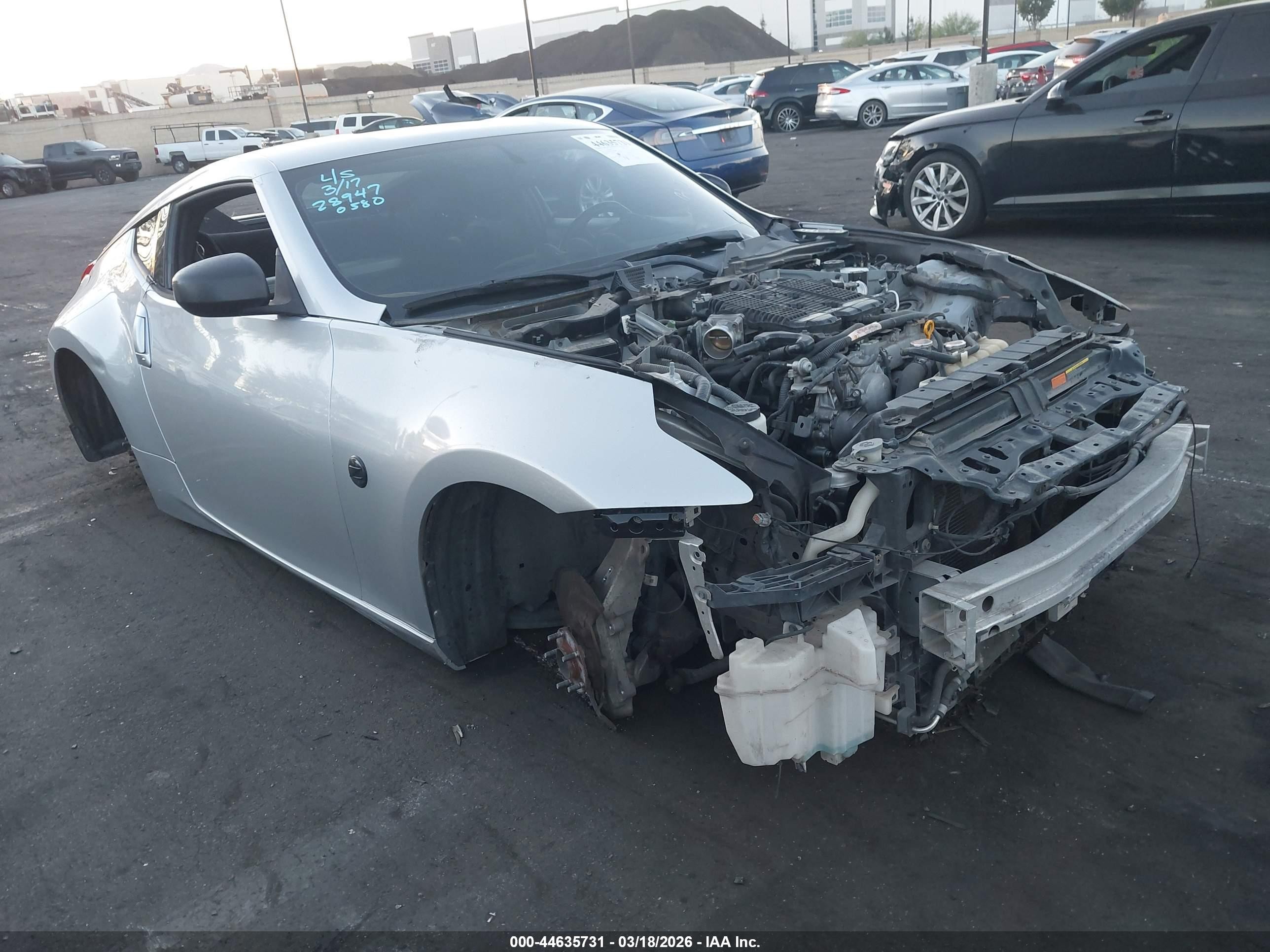 2013 Nissan 370Z Touring, VIN JN1AZ4EHXDM380580 — Vandalism