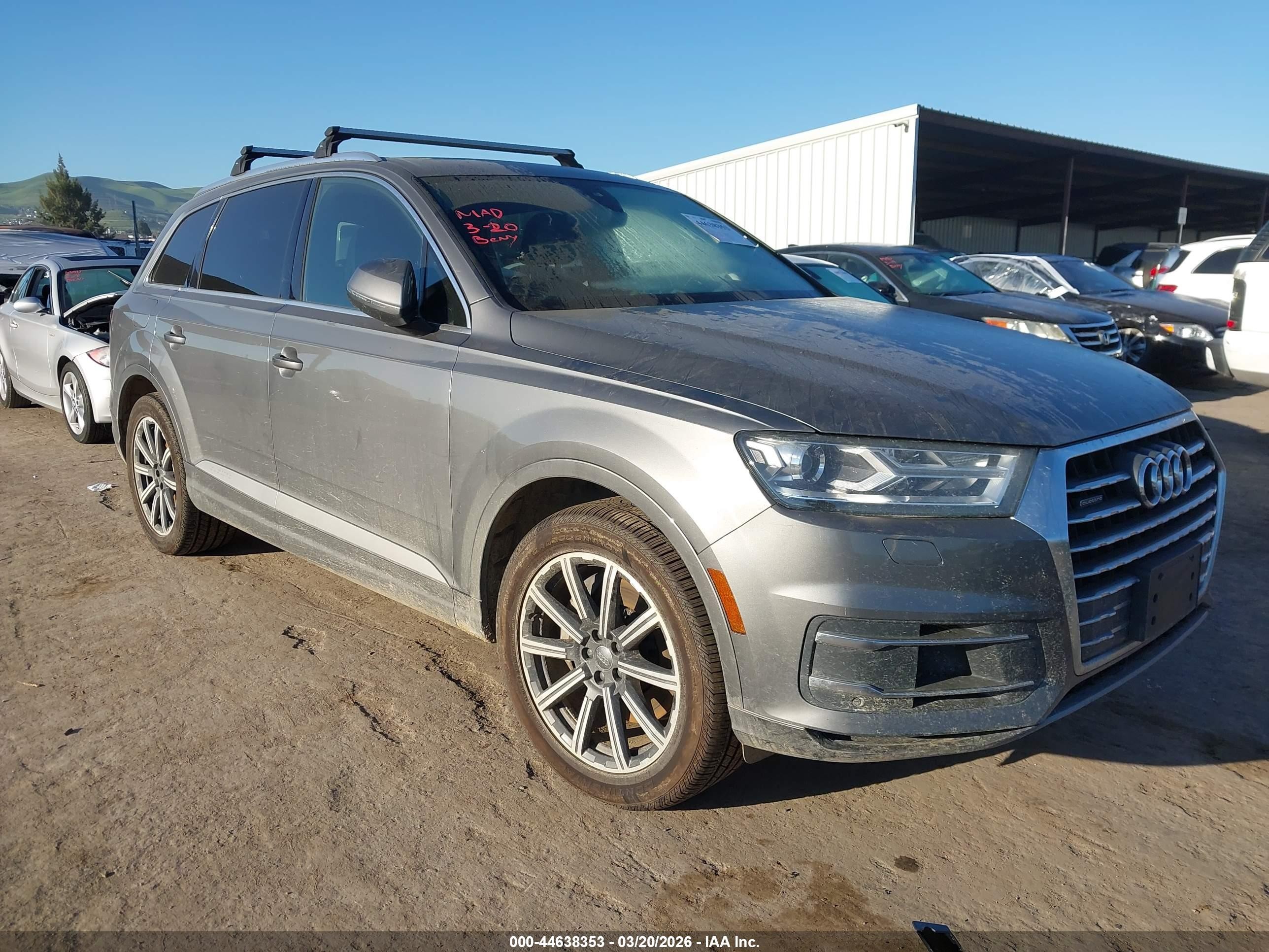 2017 Audi Q7 Premium Plus, VIN WA1LAAF78HD012030 — Fresh water flood