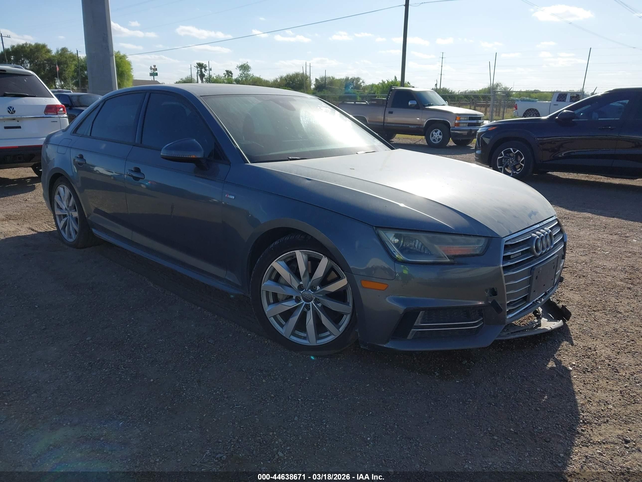 2018 Audi A4 Premium, VIN WAUDNAF42JN017323 — Front end