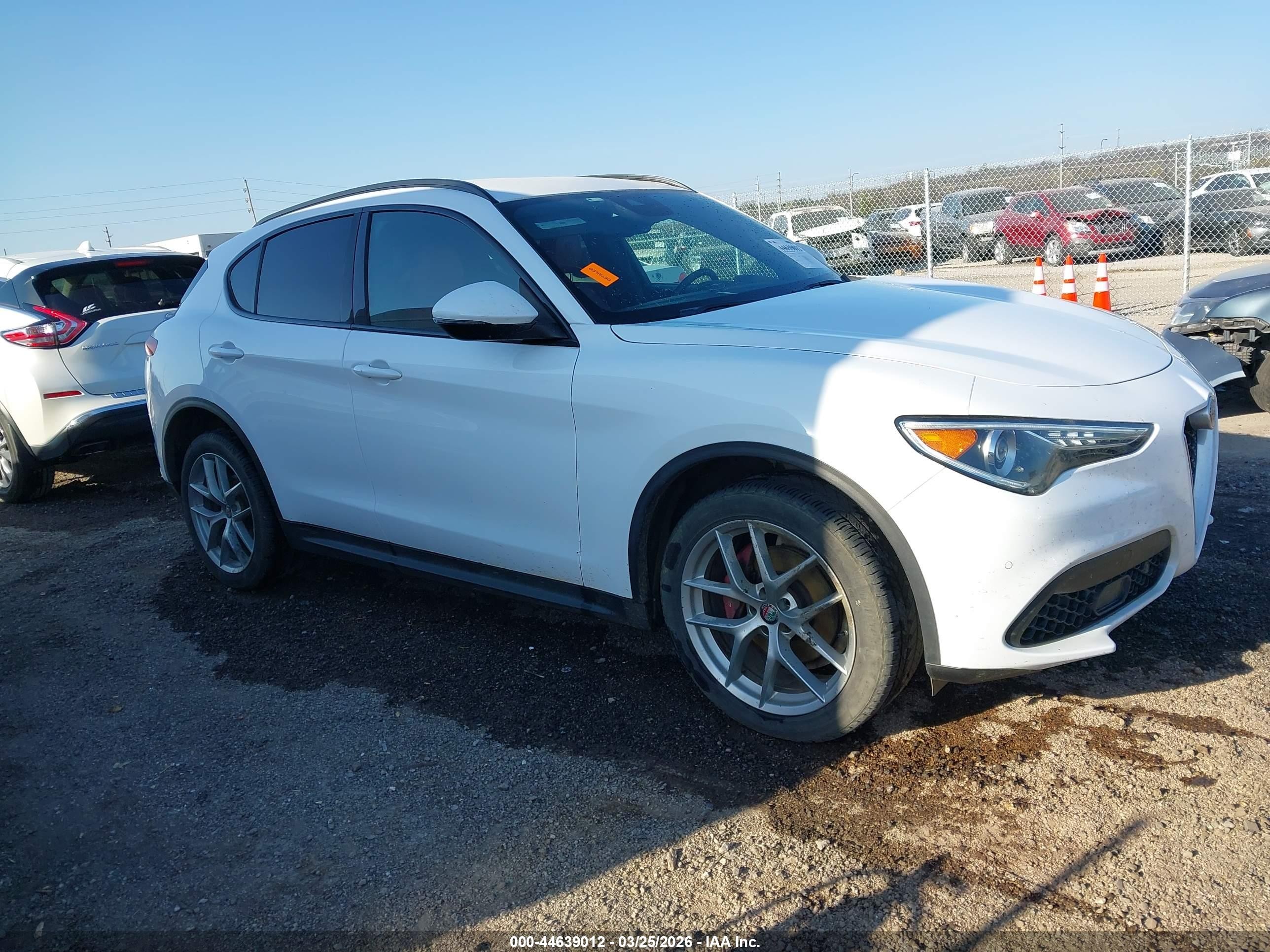 2018 Alfa Romeo Stelvio Ti Sport, VIN ZASFAKNNXJ7B81566 — Hail