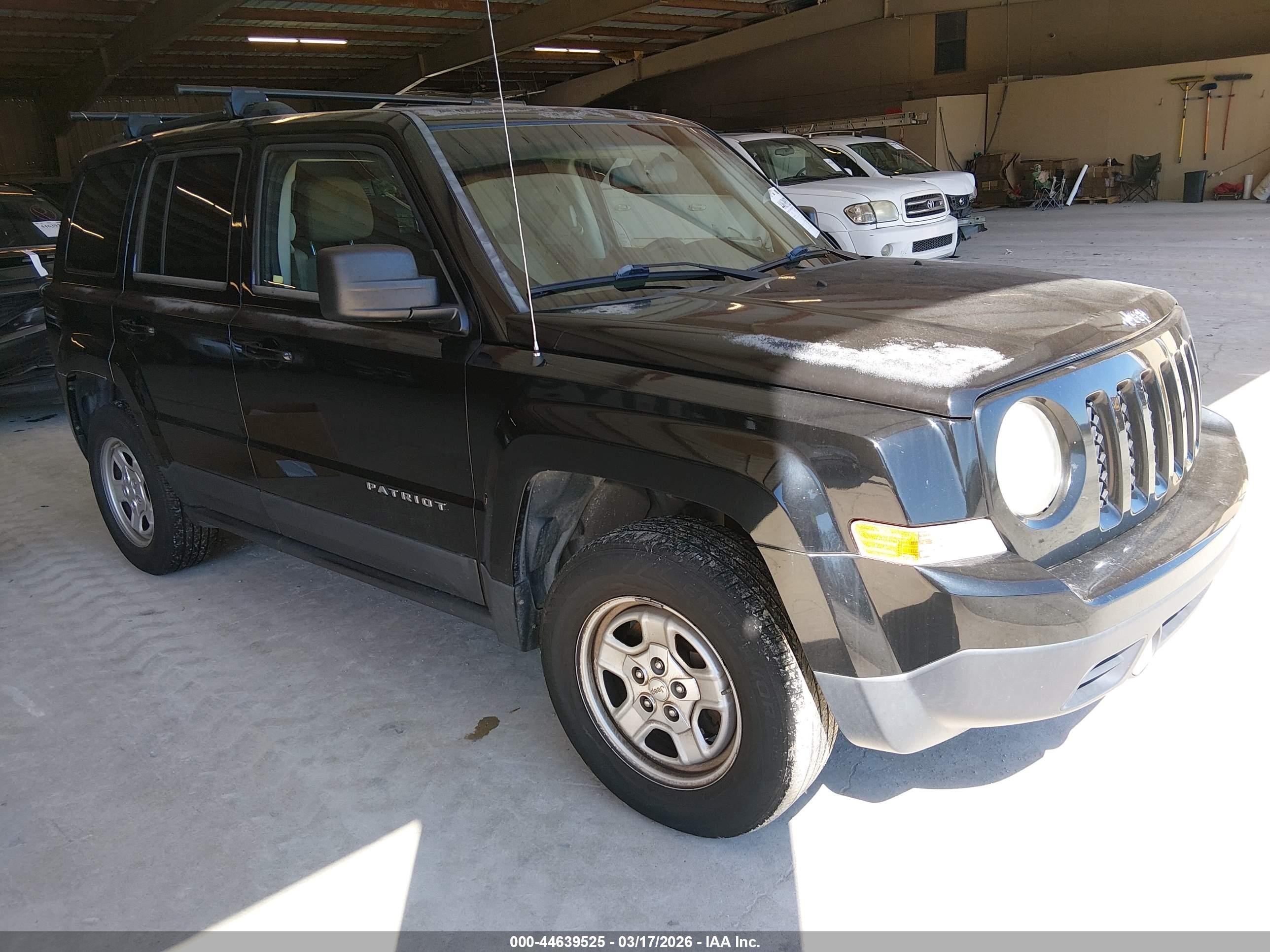 2012 Jeep Patriot Sport, VIN 1C4NJPBA5CD601273 — Frame damage