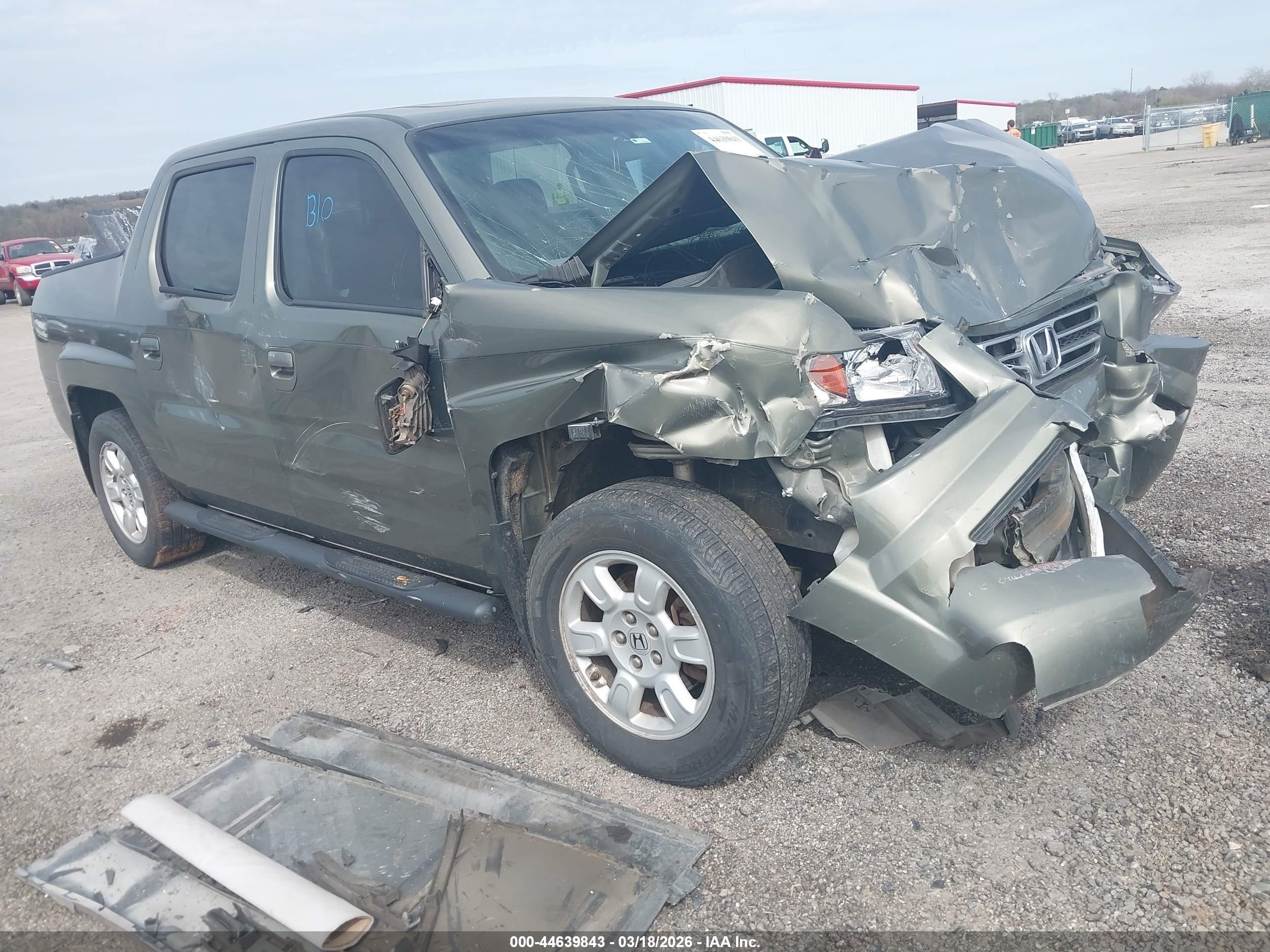 2007 Honda Ridgeline RTL, VIN 2HJYK16507H506659 — Перед