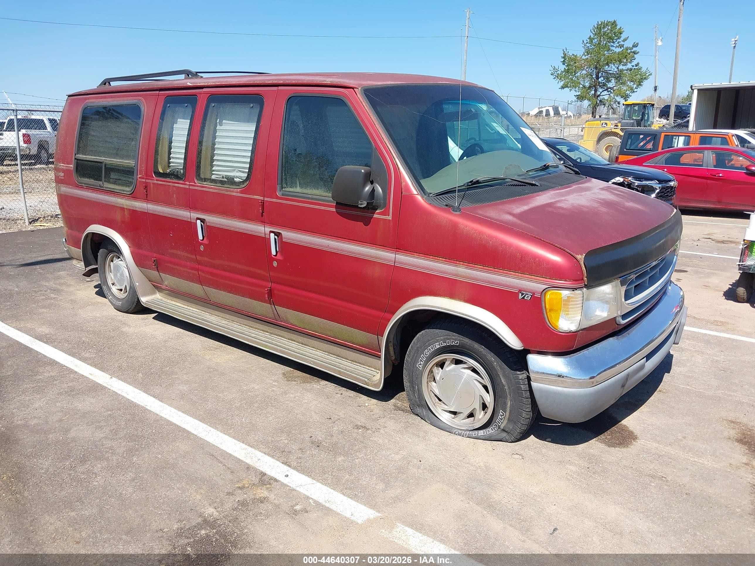 1997 Ford E-150, VIN 1FDEE1453VHA41562 — Rear end