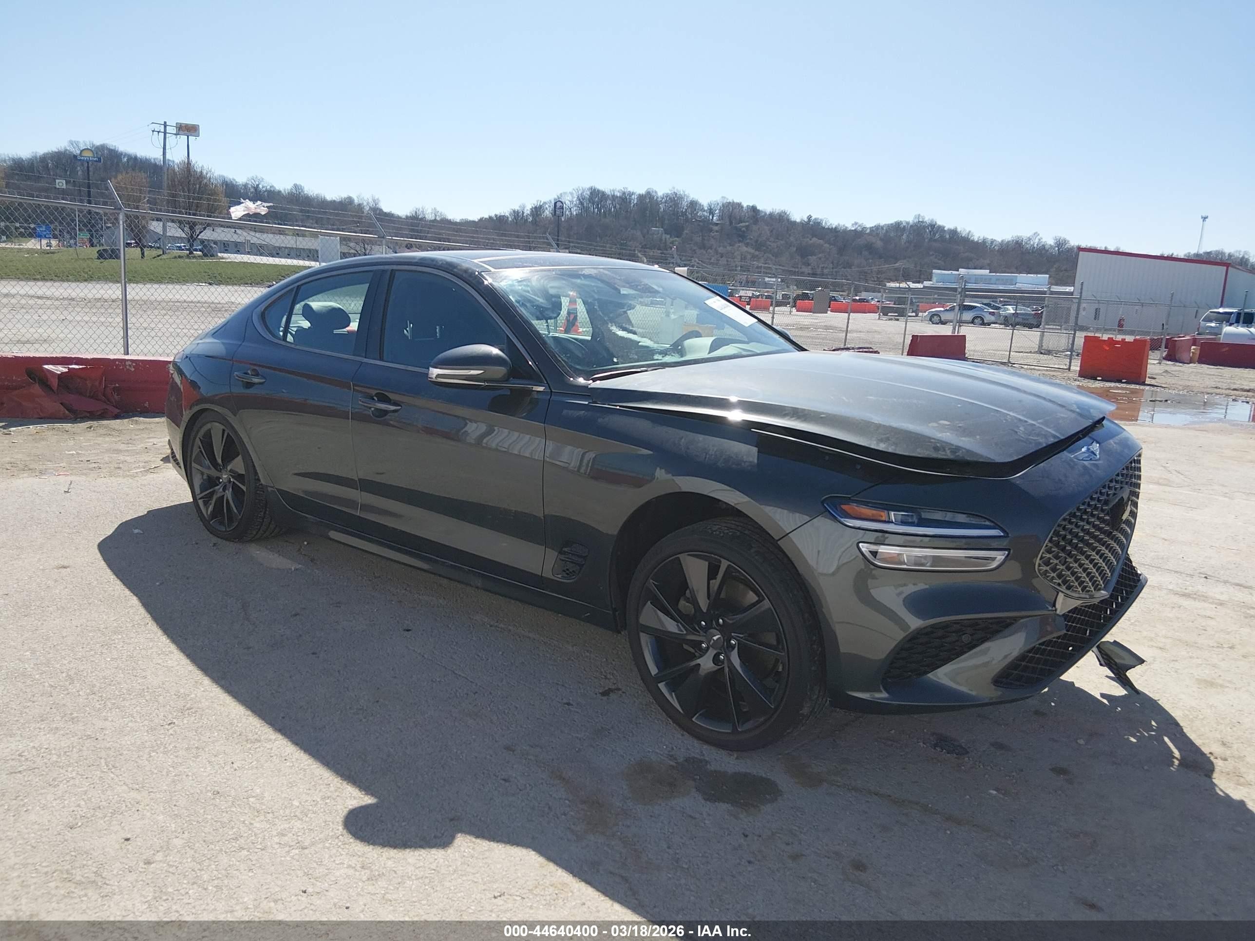 2023 Genesis G70 2.0T, VIN KMTG34TA4PU134225 — Front end