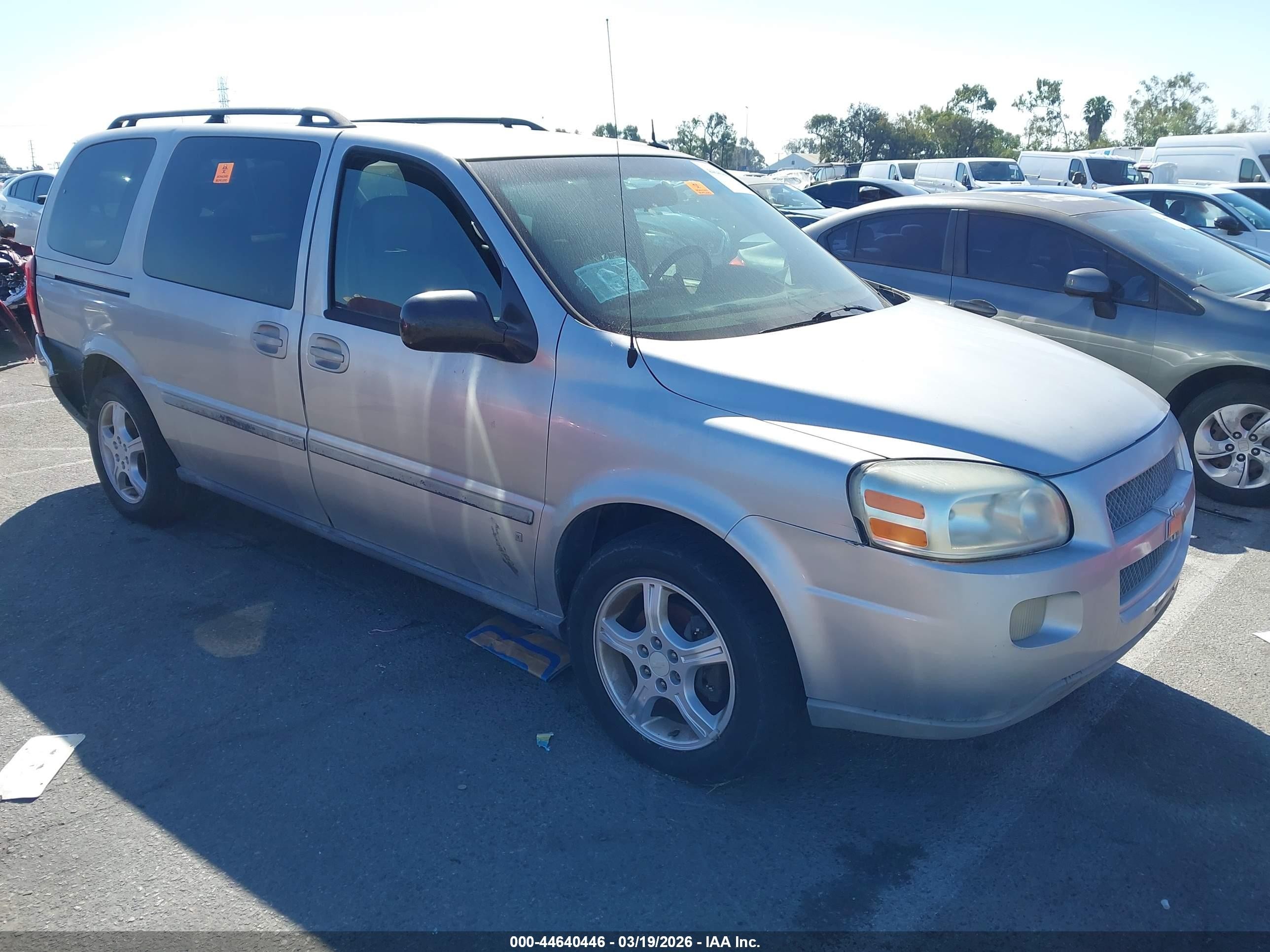 2006 Chevrolet Uplander 2LT, VIN 1GNDV33L96D199701 — Rear end