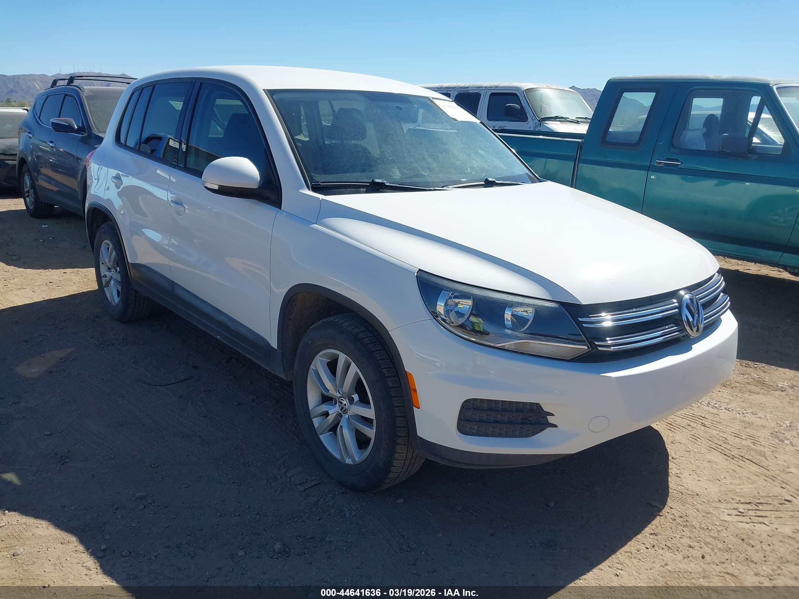 2013 Volkswagen Tiguan SE, VIN WVGAV7AX9DW504927 — Изъятие за долги