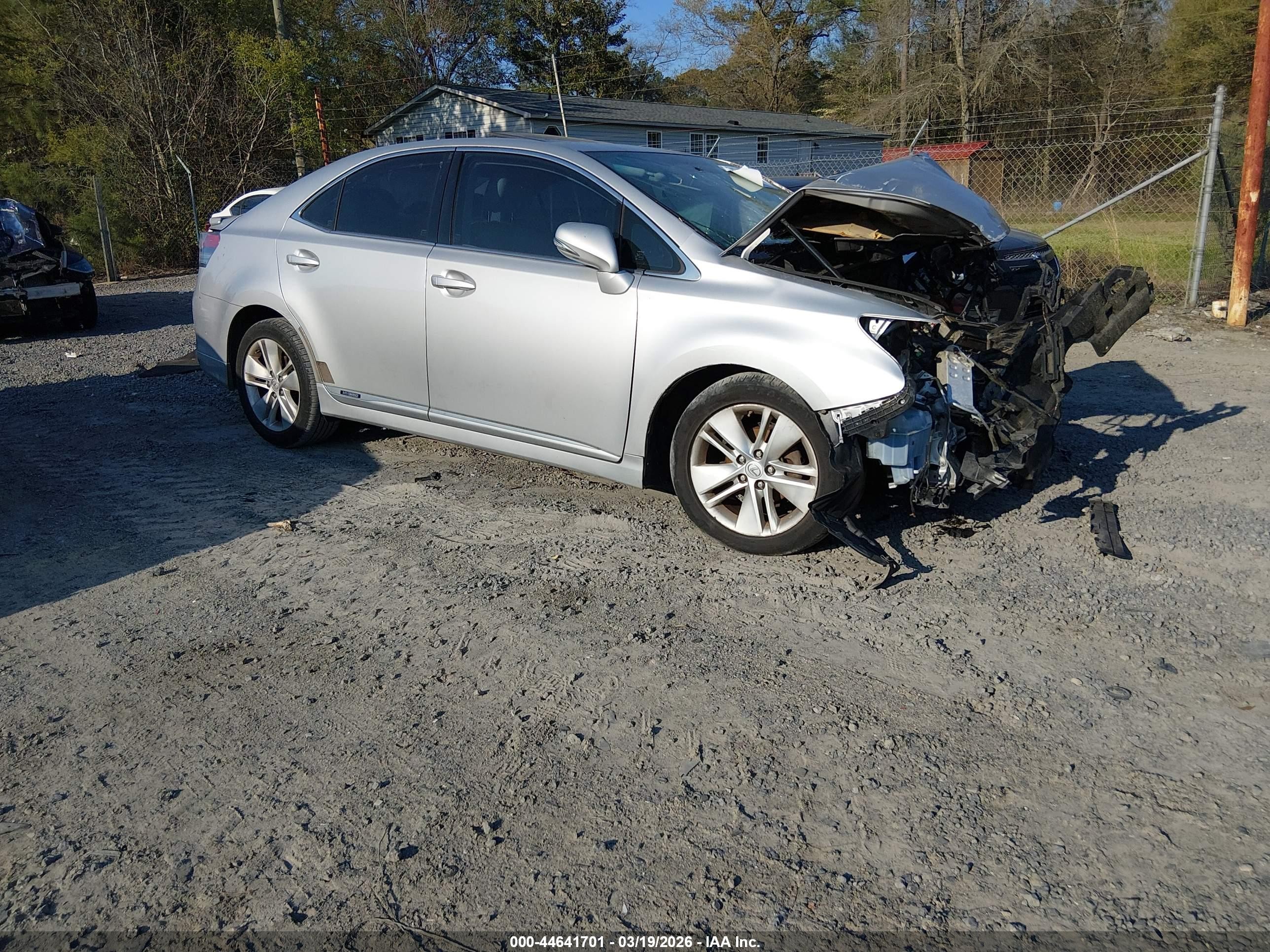 2011 Lexus HS 250h, VIN JTHBB1BA5B2044970 — Front end