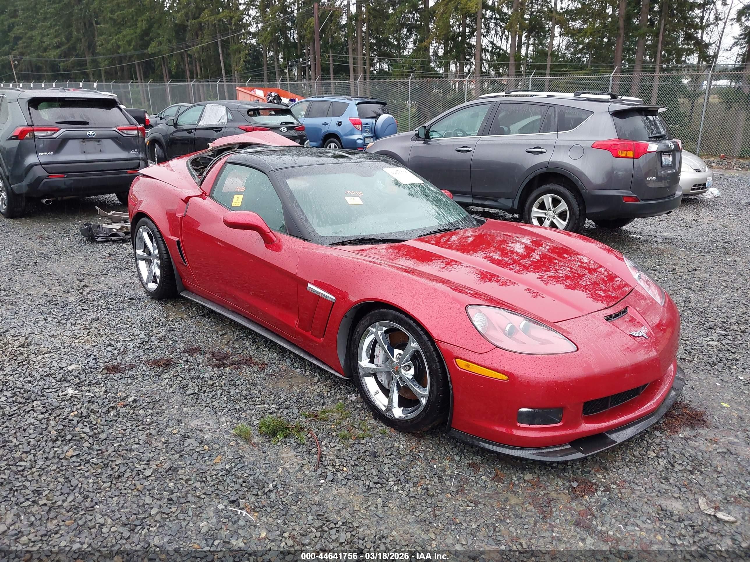 2013 Chevrolet Corvette Grand Sport 3LT, VIN 1G1YS2DWXD5105427 — Rear end