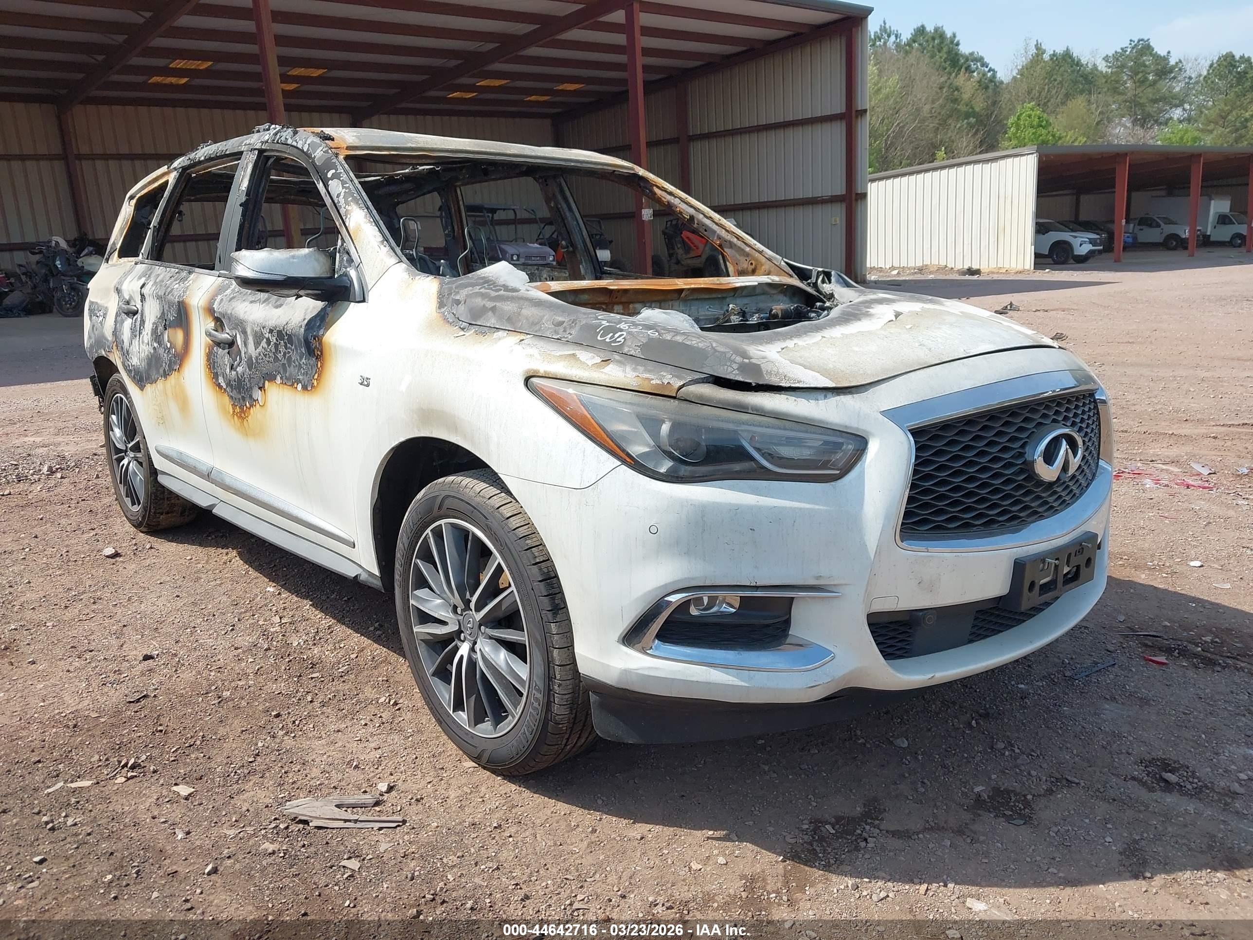 2018 Infiniti QX60, VIN 5N1DL0MM9JC532767 — Burn
