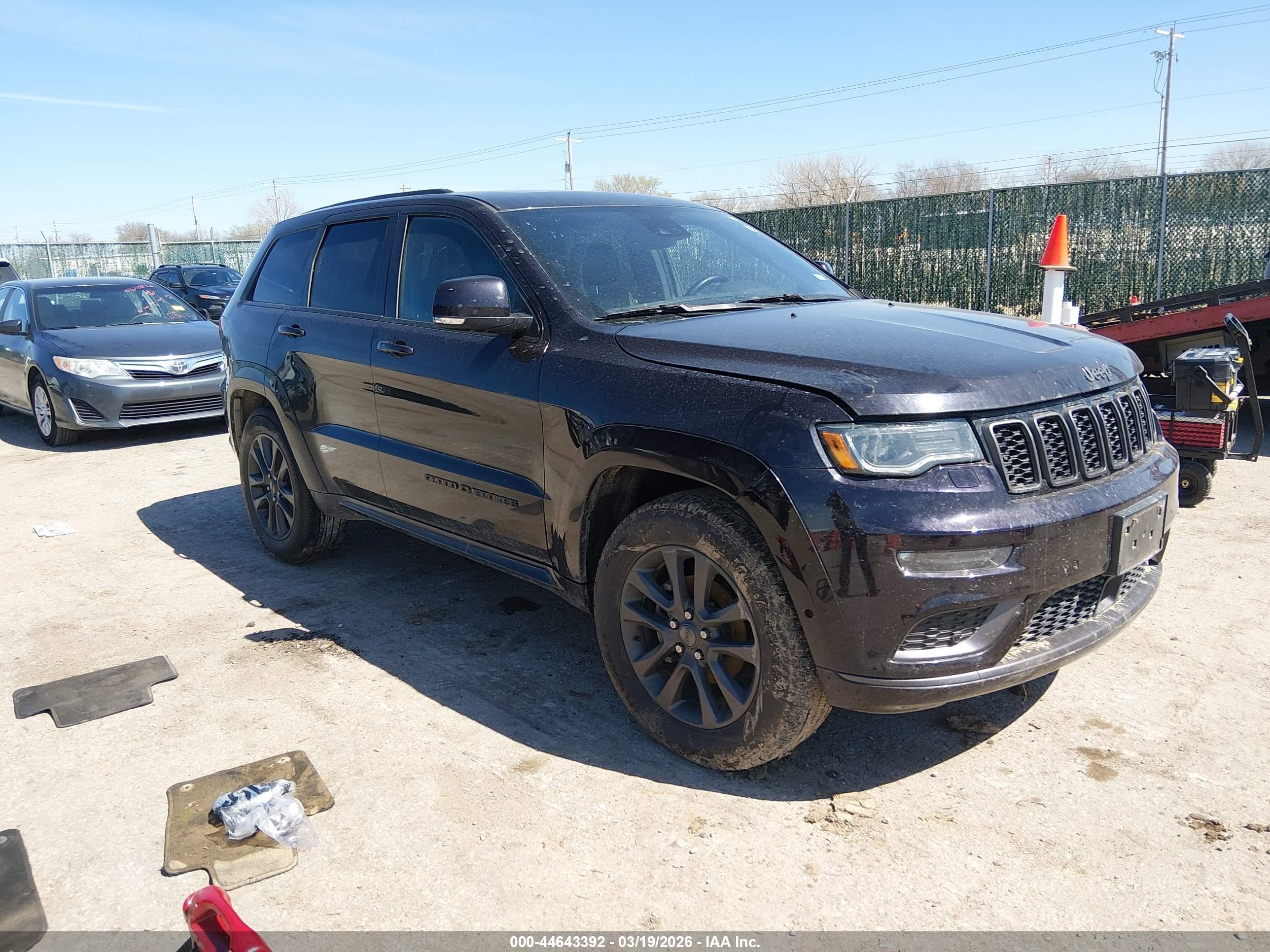 2018 Jeep Grand Cherokee Overland, VIN 1C4RJECG6JC289041 — Fresh water flood